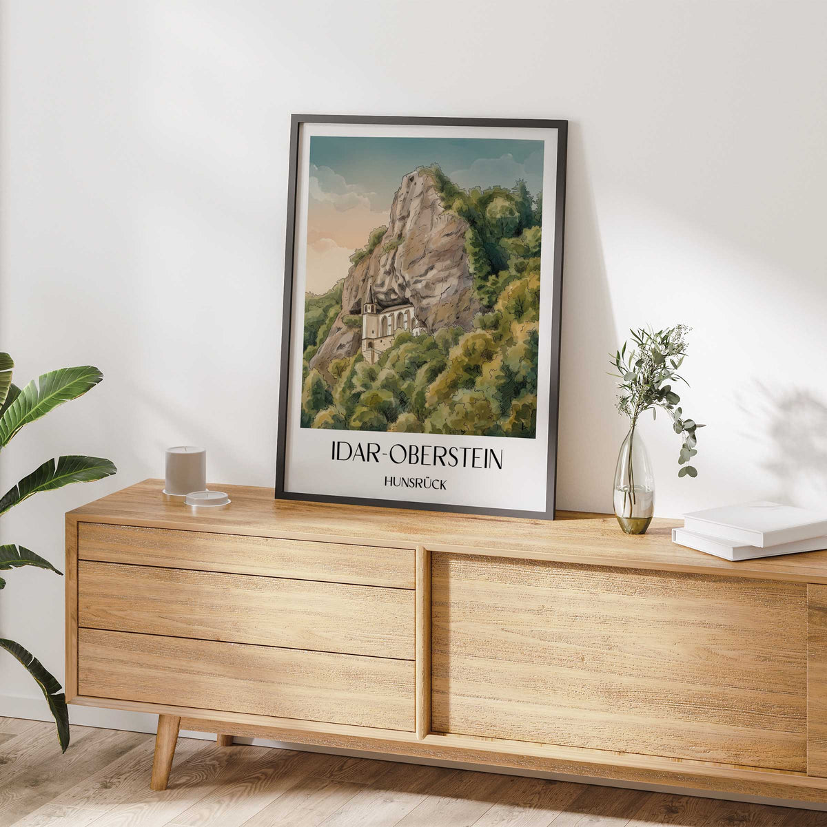 idar-oberstein-hunsrück-deutschland-poster-aquarell