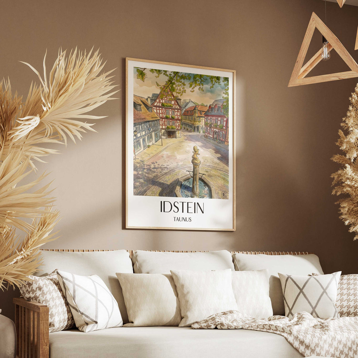 idstein-taunus-deutschland-poster-aquarell