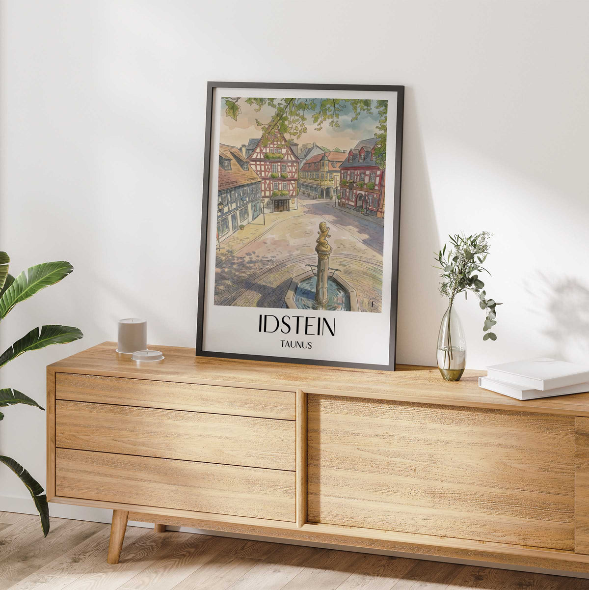 idstein-taunus-deutschland-poster-aquarell