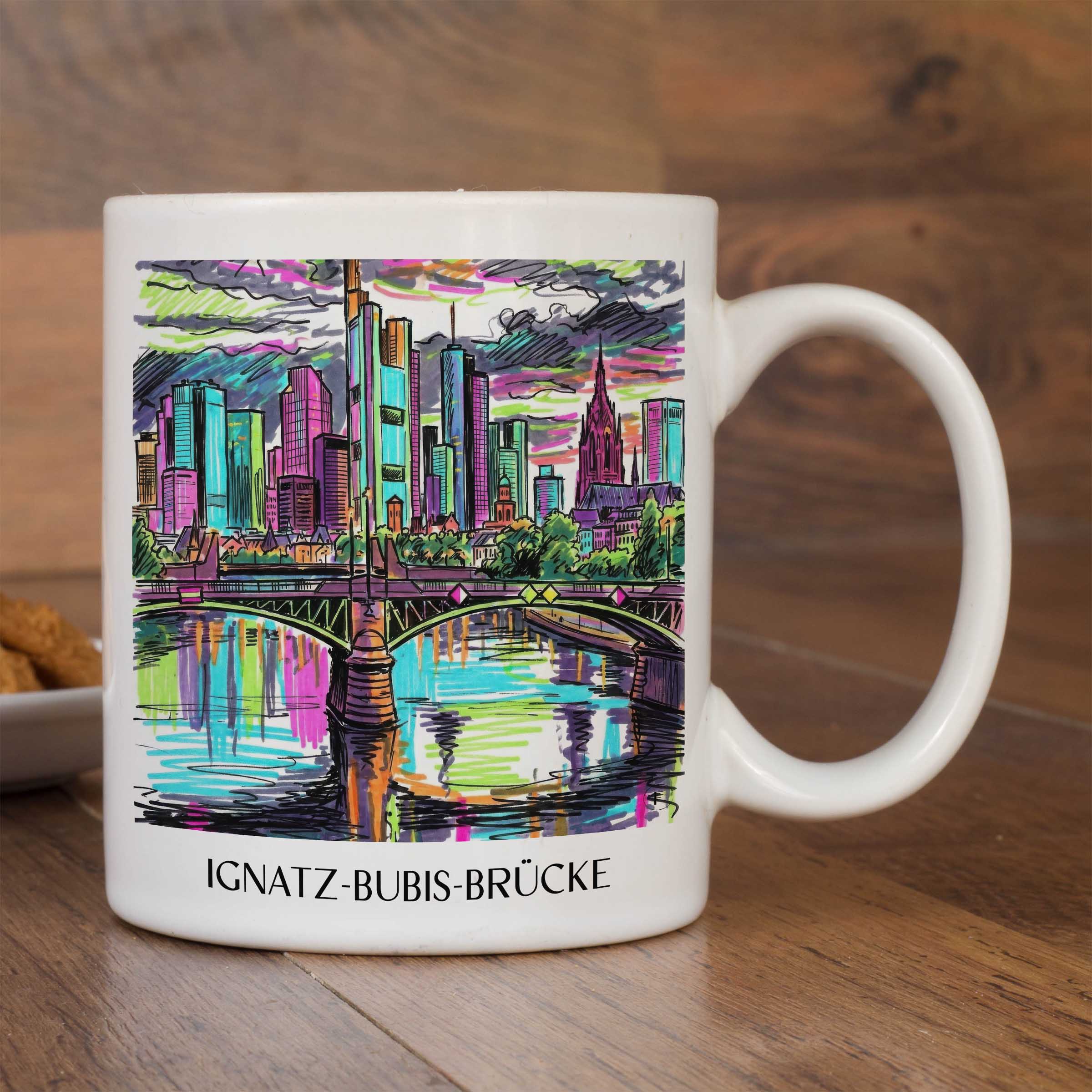 ignatz-bubis-brücke-frankfurt-deutschland-kaffeebecher-graffiti