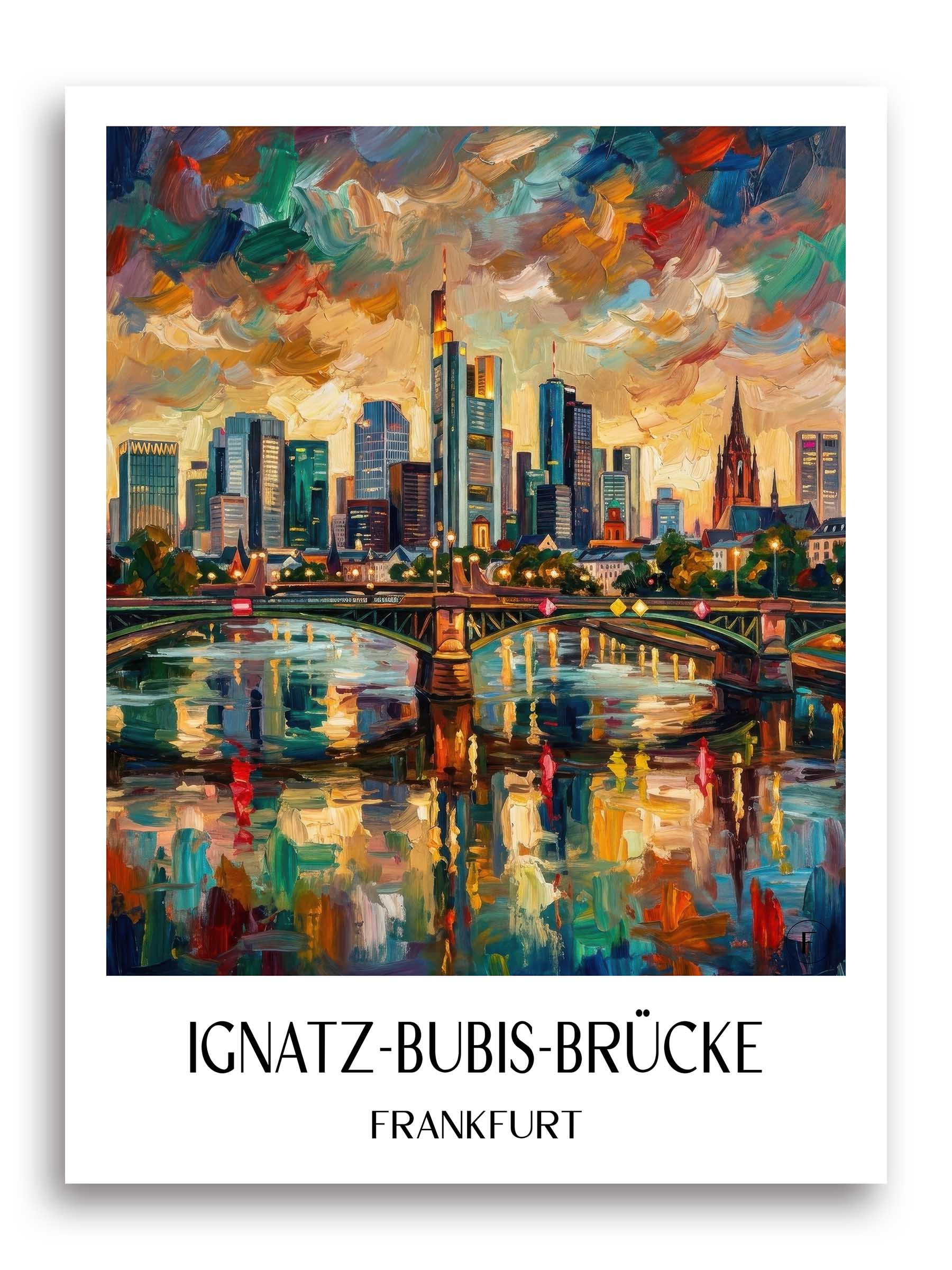 ignatz-bubis-brücke-frankfurt-deutschland-poster-oil-painting-oelgemaelde