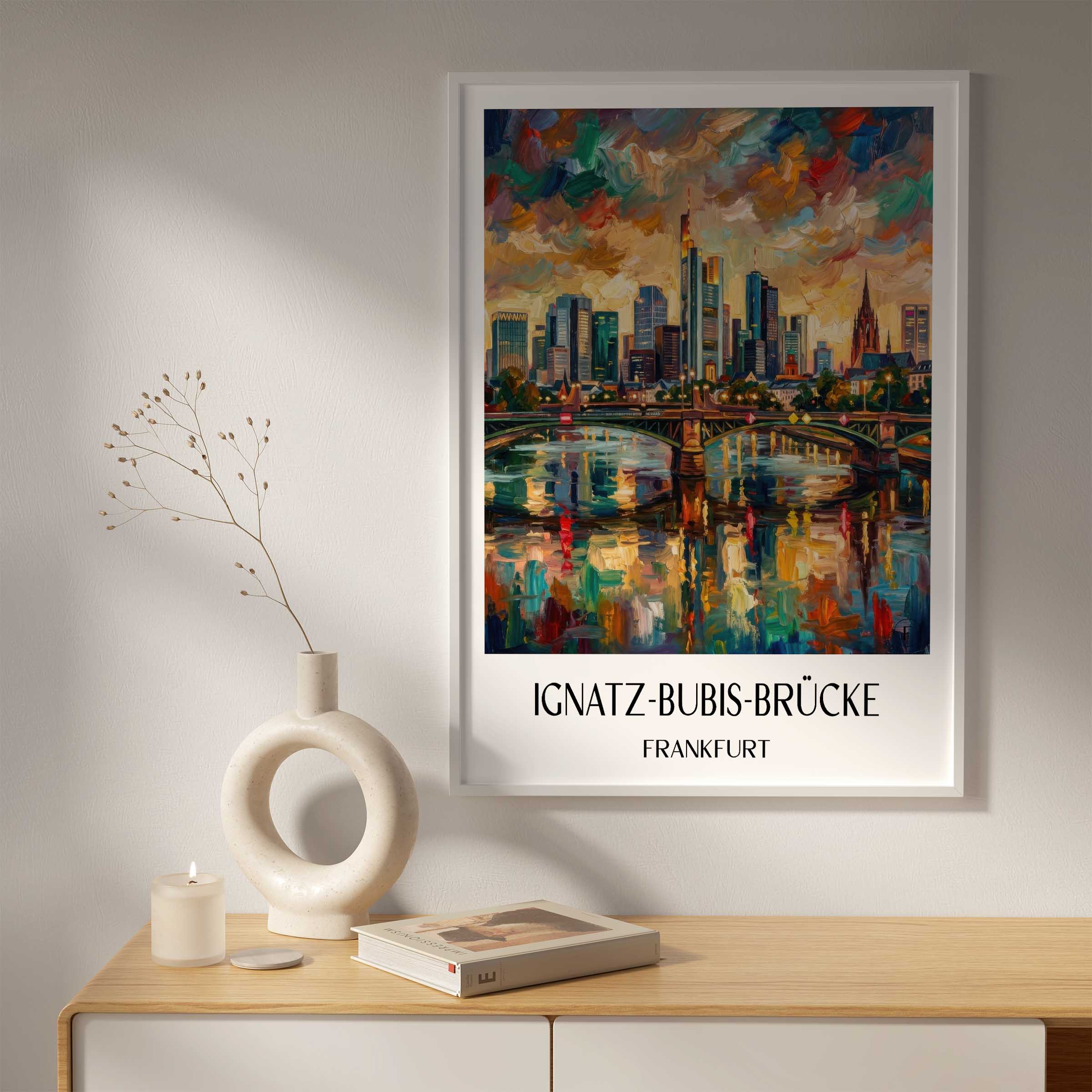 ignatz-bubis-brücke-frankfurt-deutschland-poster-oil-painting-oelgemaelde