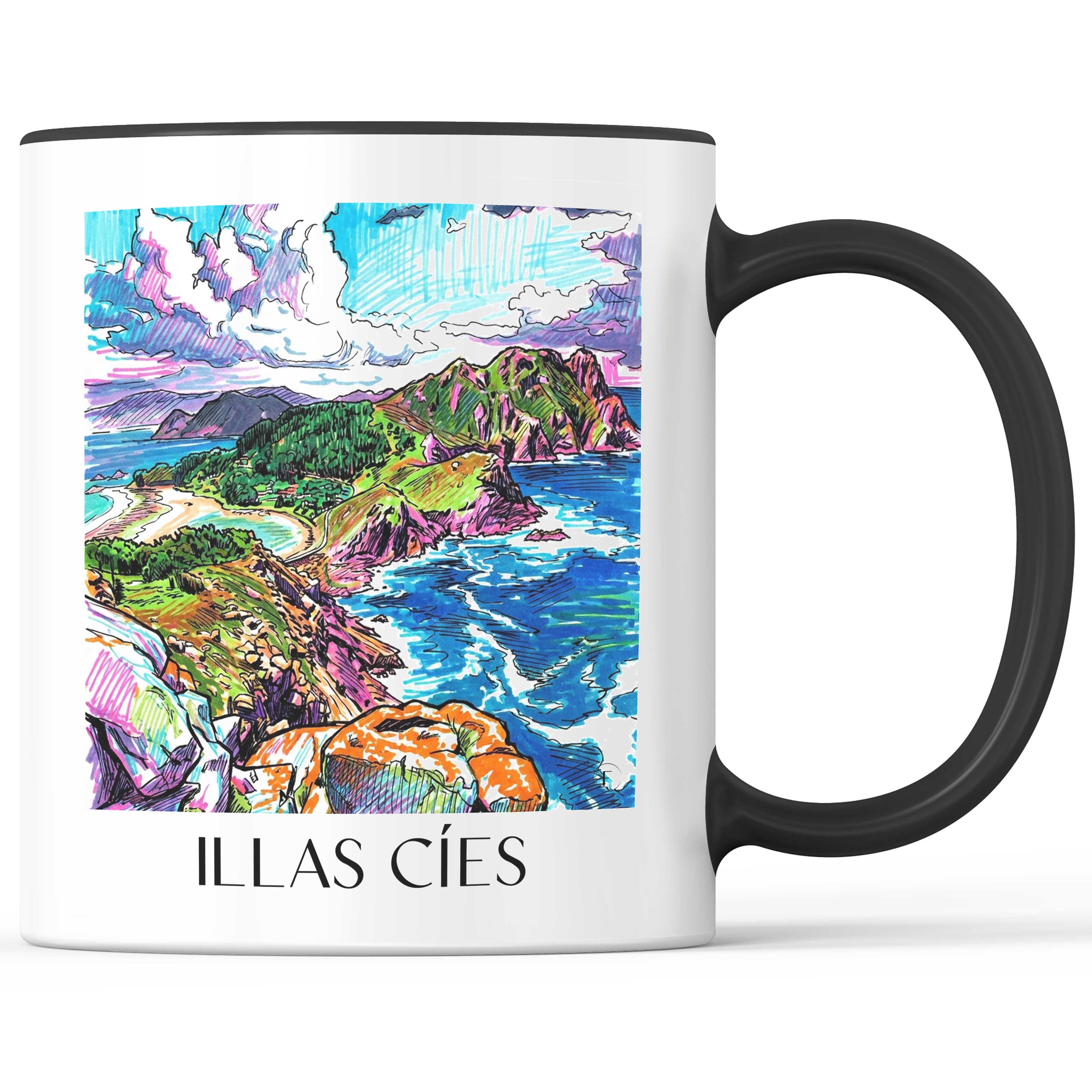 illas-cíes-spanien-spanien-kaffeebecher-graffiti