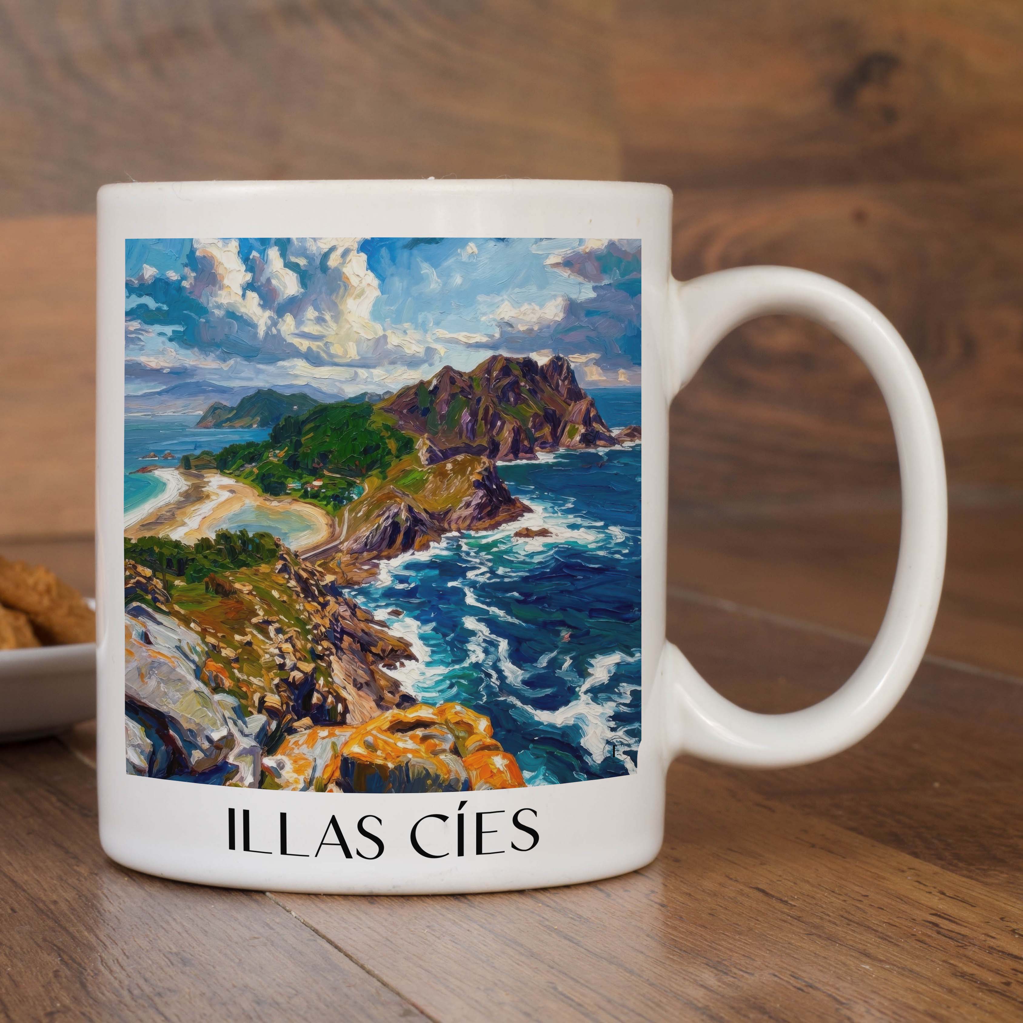 illas-cíes-spanien-spanien-kaffeebecher-oil-painting-oelgemaelde
