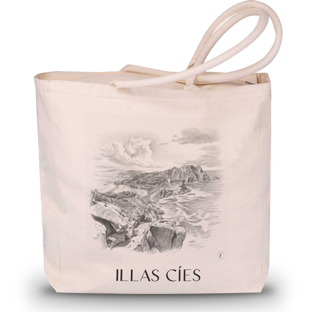 Illas Cíes Shopping Tasche - Spanien - Spanien Tote Bag - Einkaufstasche im Zeichnung Stil - favplace