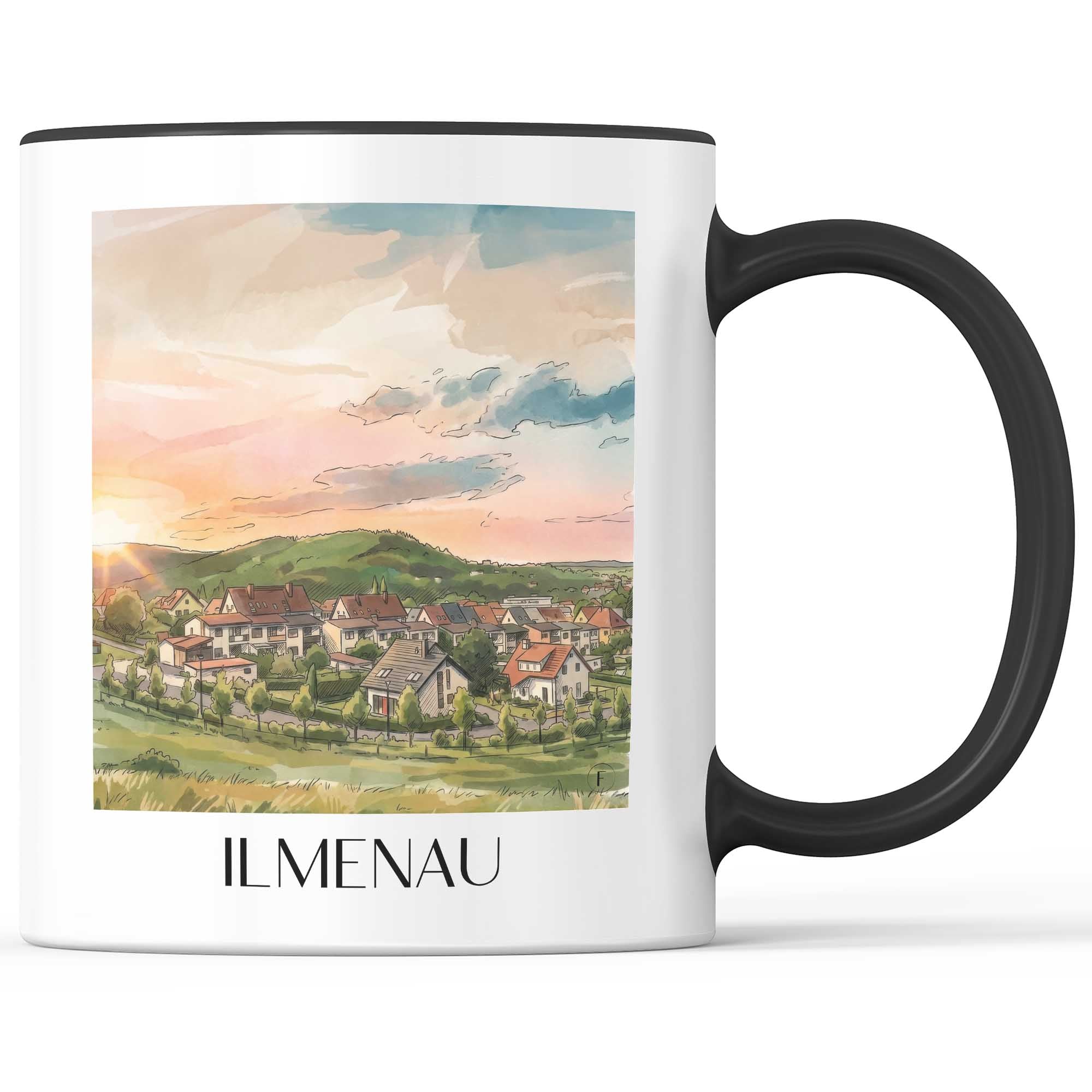 ilmenau-thüringer-wald-deutschland-kaffeebecher-aquarell