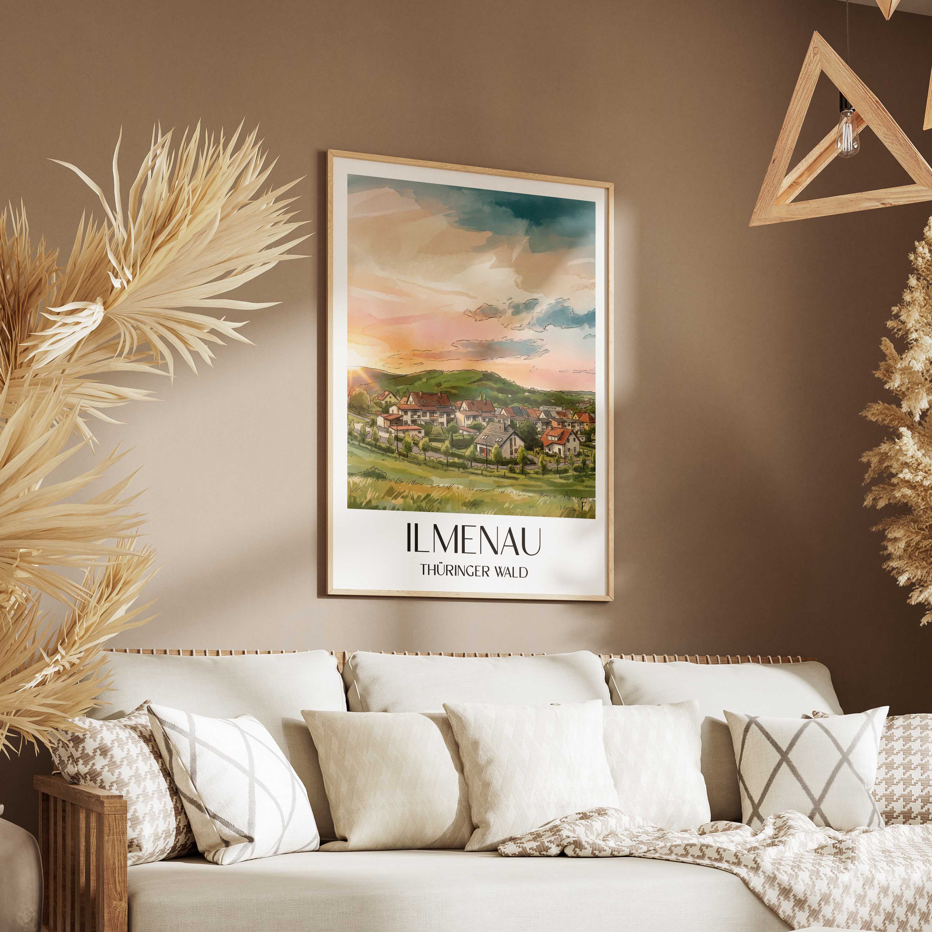 ilmenau-thüringer-wald-deutschland-poster-aquarell