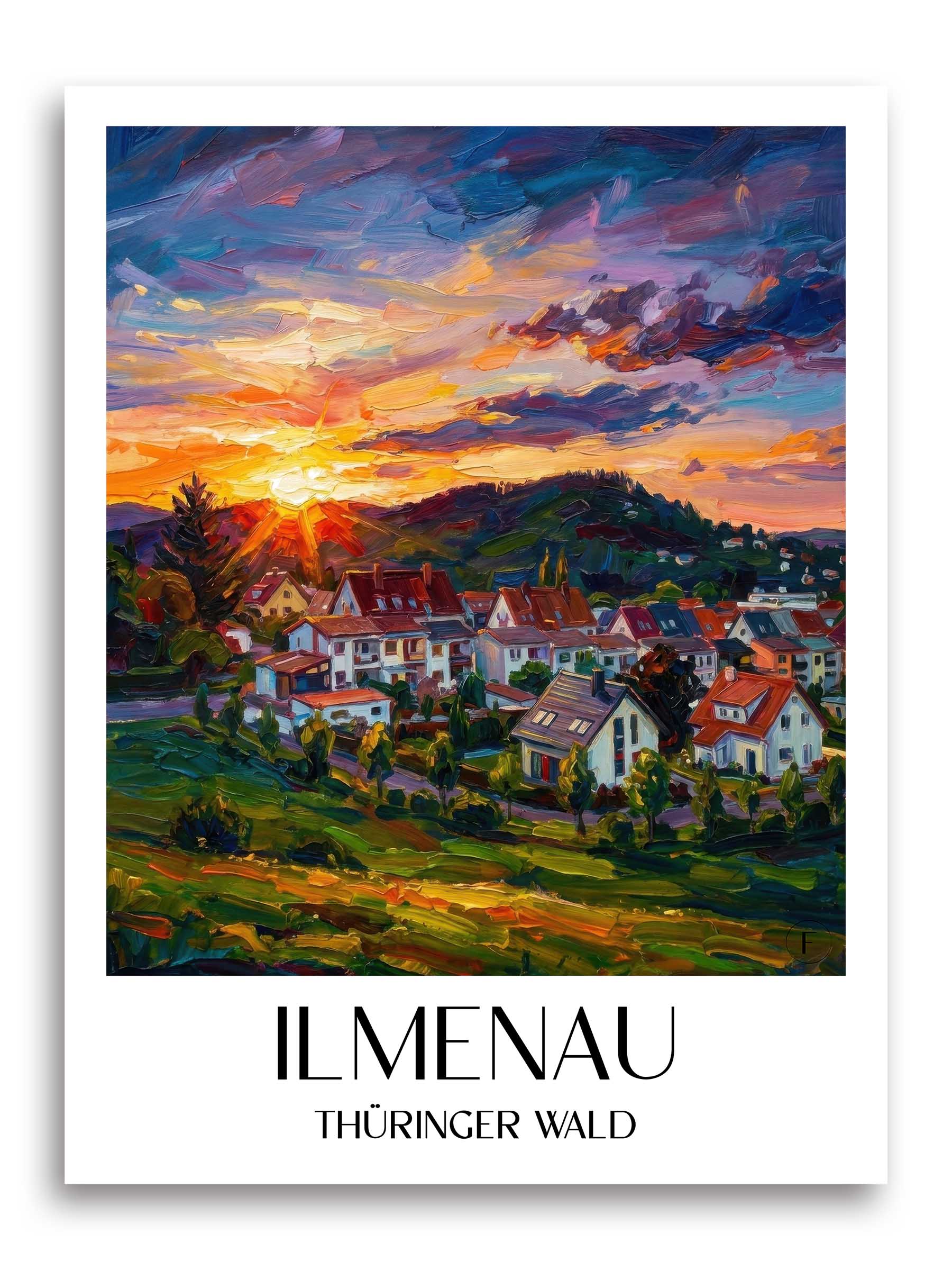 ilmenau-thüringer-wald-deutschland-poster-oil-painting-oelgemaelde