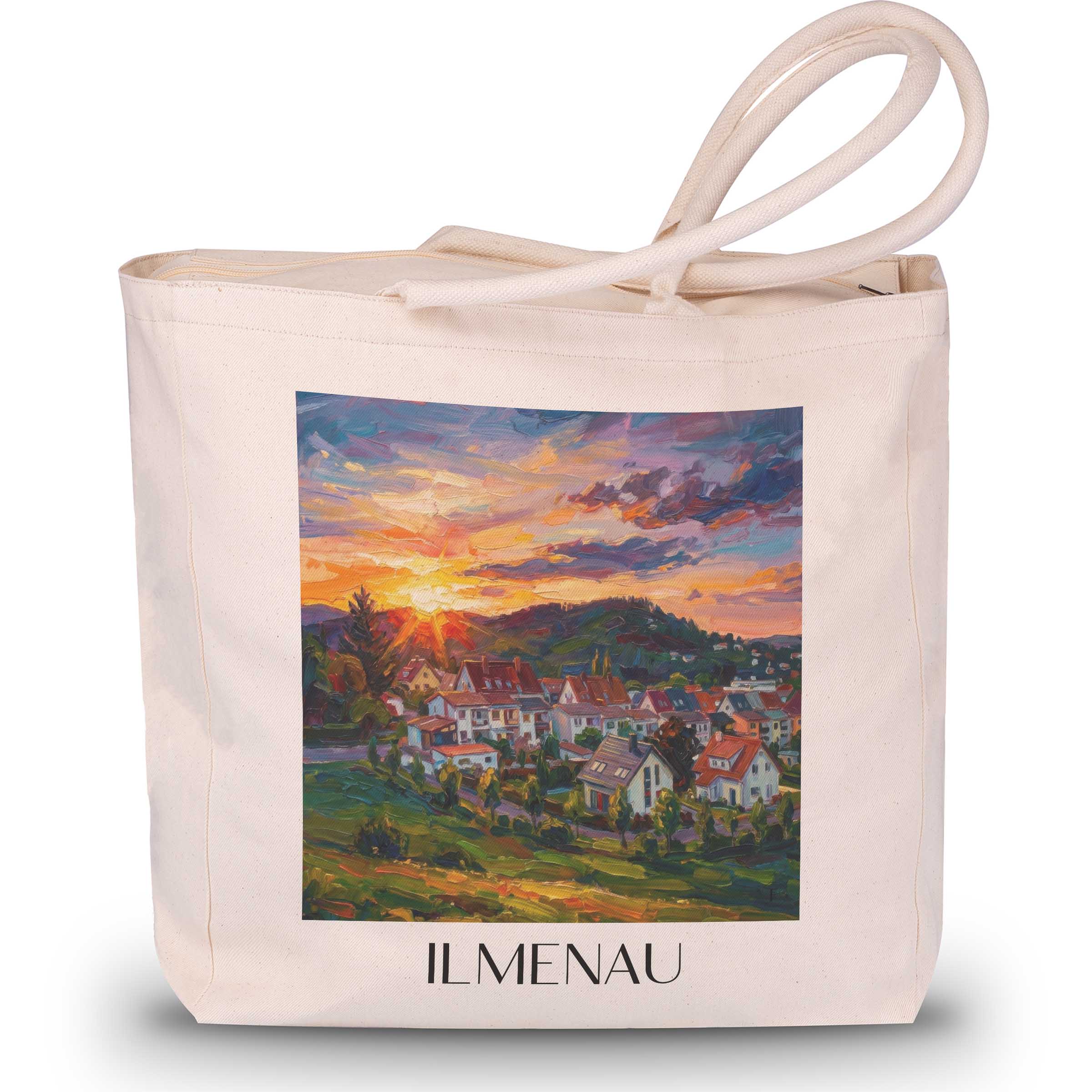 ilmenau-thüringer-wald-deutschland-einkaufstasche-oil-painting-oelgemaelde