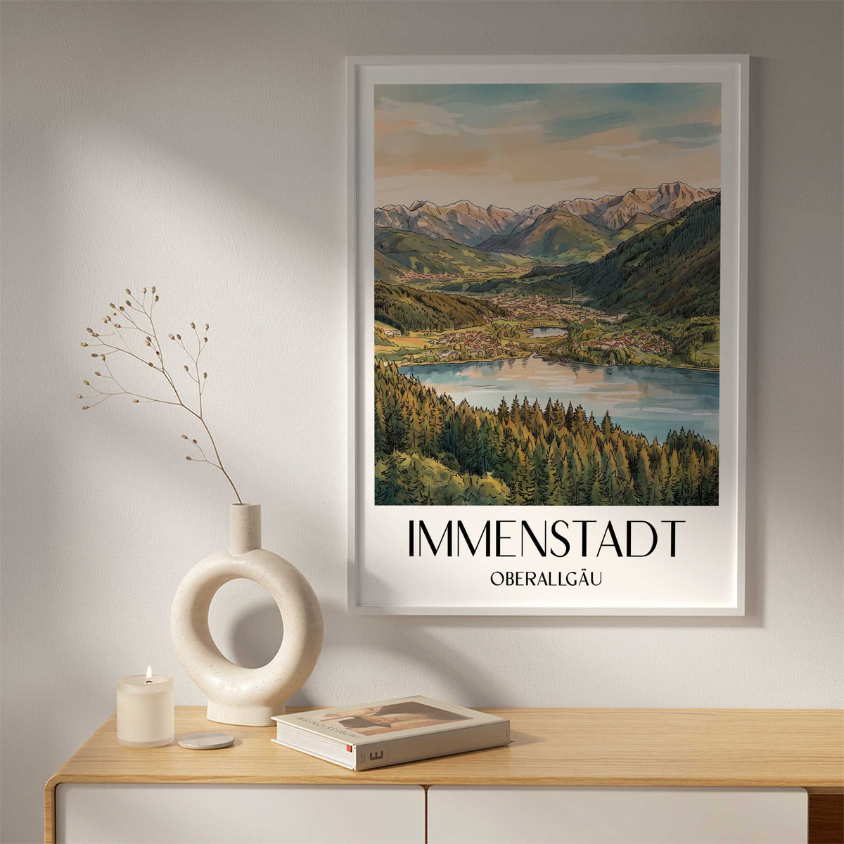 immenstadt-oberallgäu-deutschland-poster-aquarell