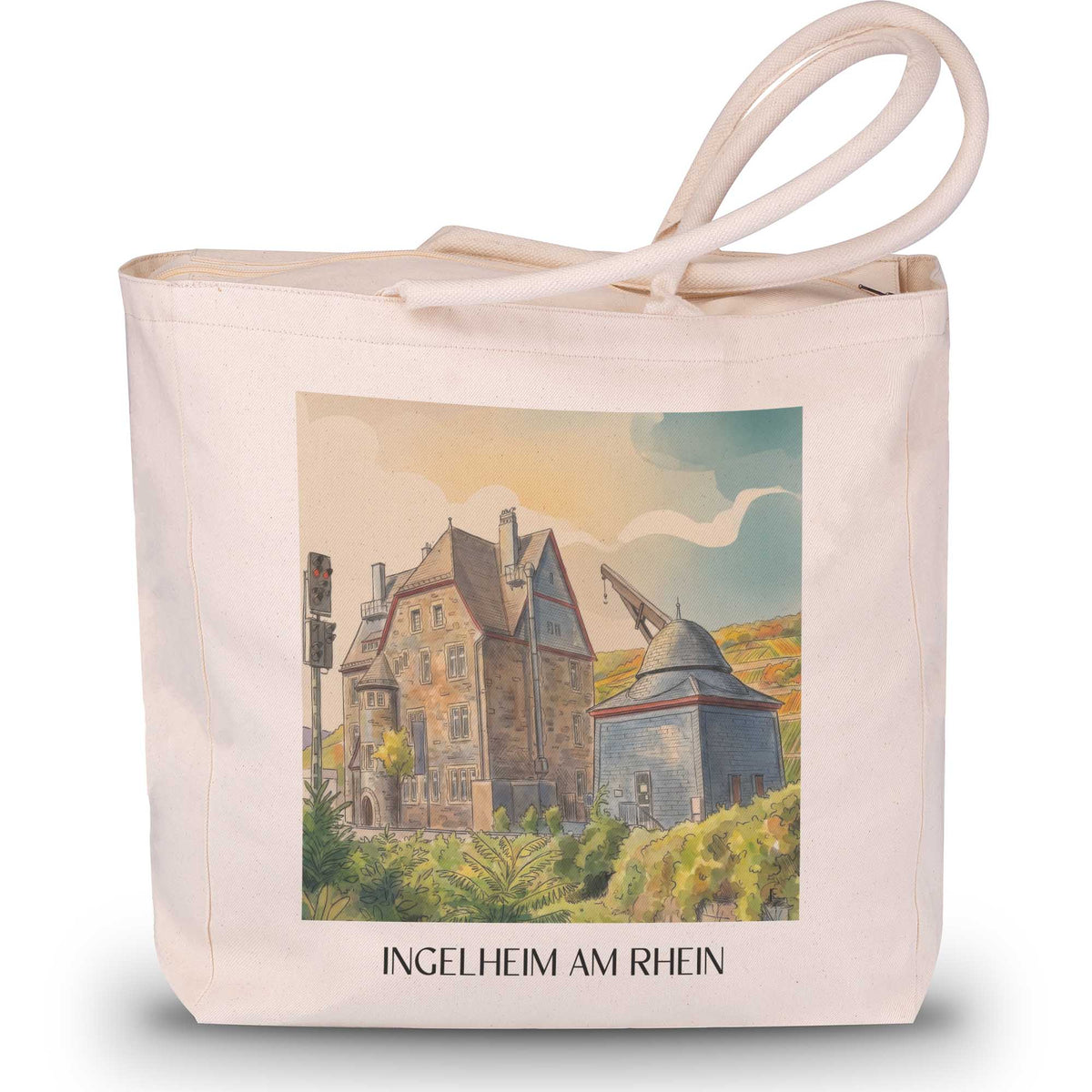 ingelheim-am-rhein-rheinhessen-deutschland-einkaufstasche-aquarell