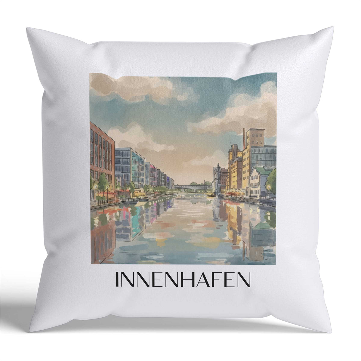 innenhafen-duisburg-deutschland-kissenbezug-aquarell