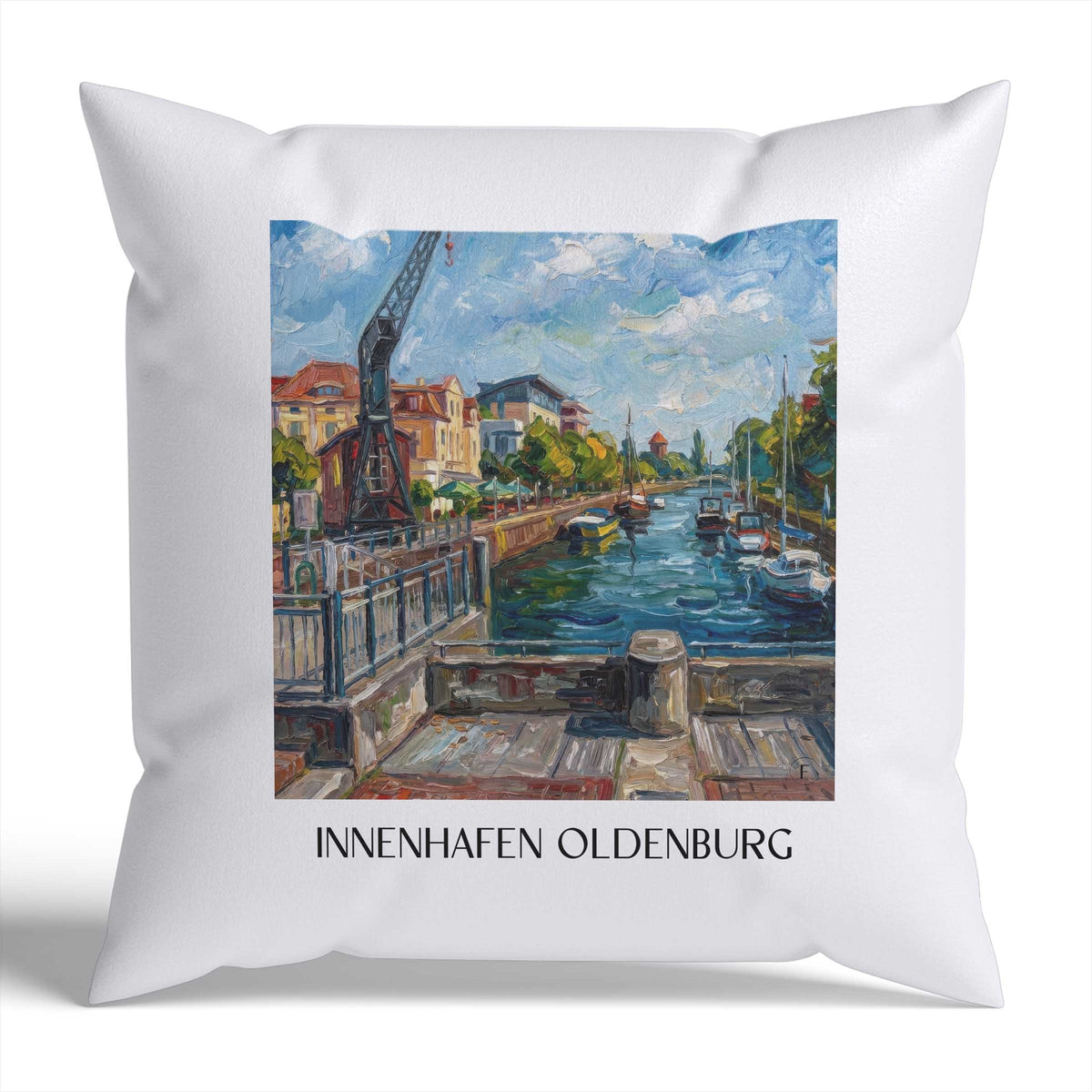 innenhafen-oldenburg-deutschland-kissenbezug-oil-painting-oelgemaelde