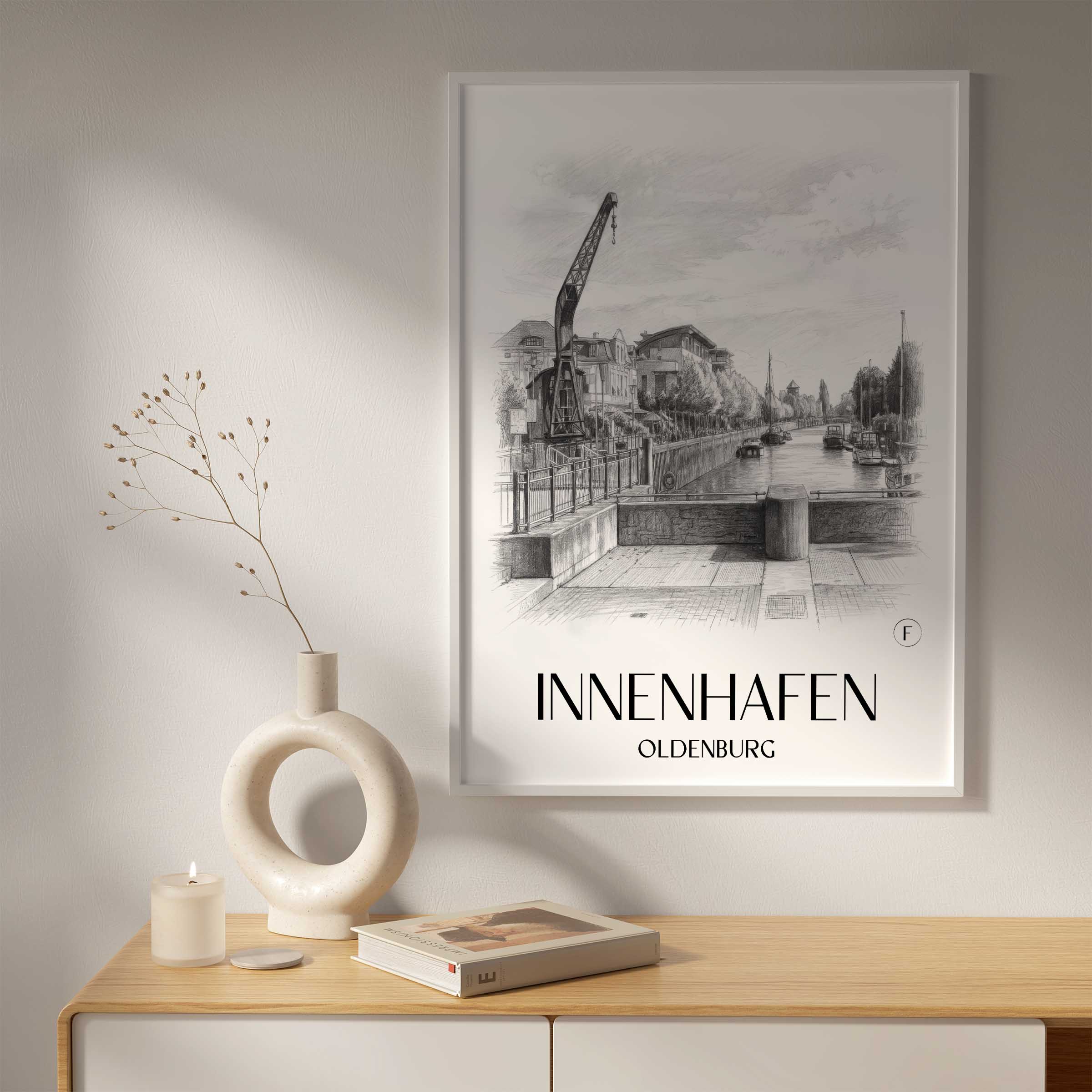 innenhafen-oldenburg-deutschland-poster-bleistift-zeichnung-drawing