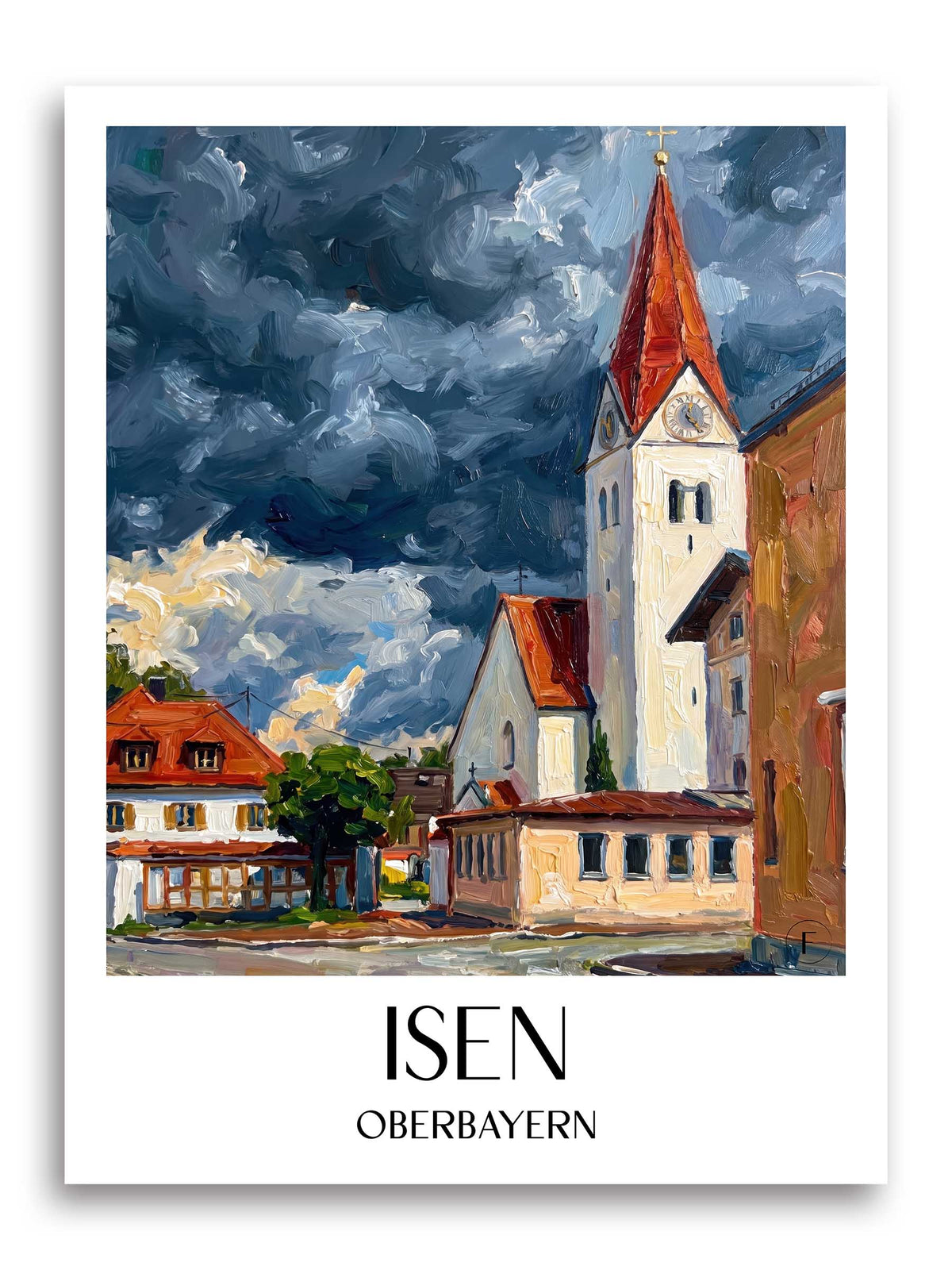 isen-oberbayern-deutschland-poster-oil-painting-oelgemaelde