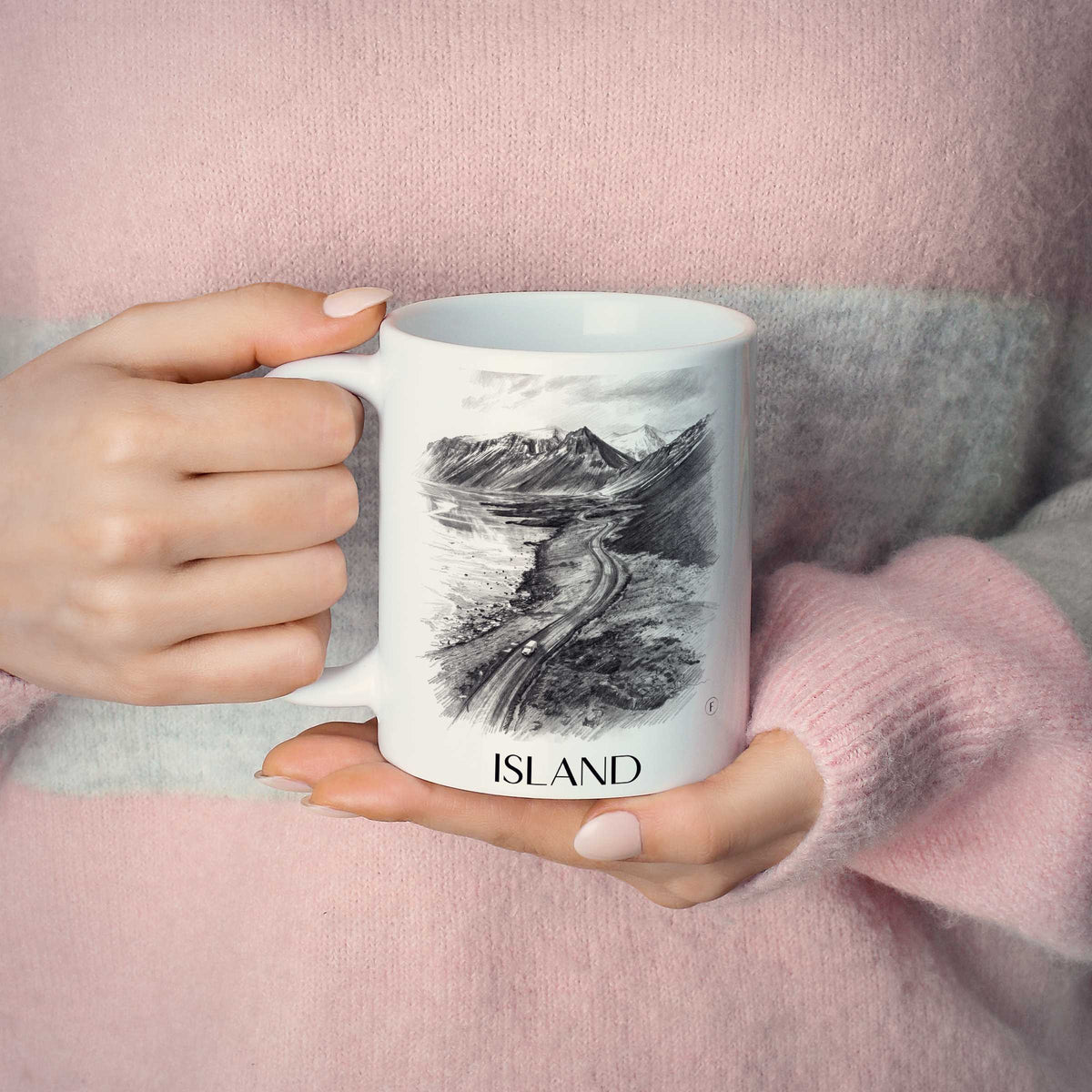 island-island-kaffeebecher-bleistift-zeichnung-drawing