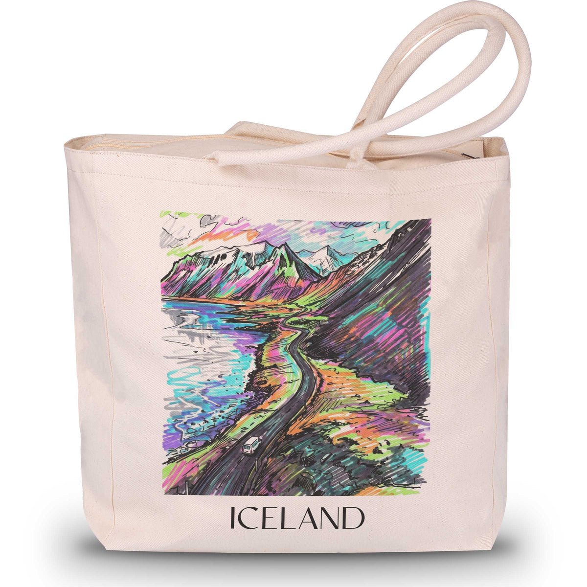 Island - Island Tote Bag - Einkaufstasche im Tag Graffiti Stil - favplace