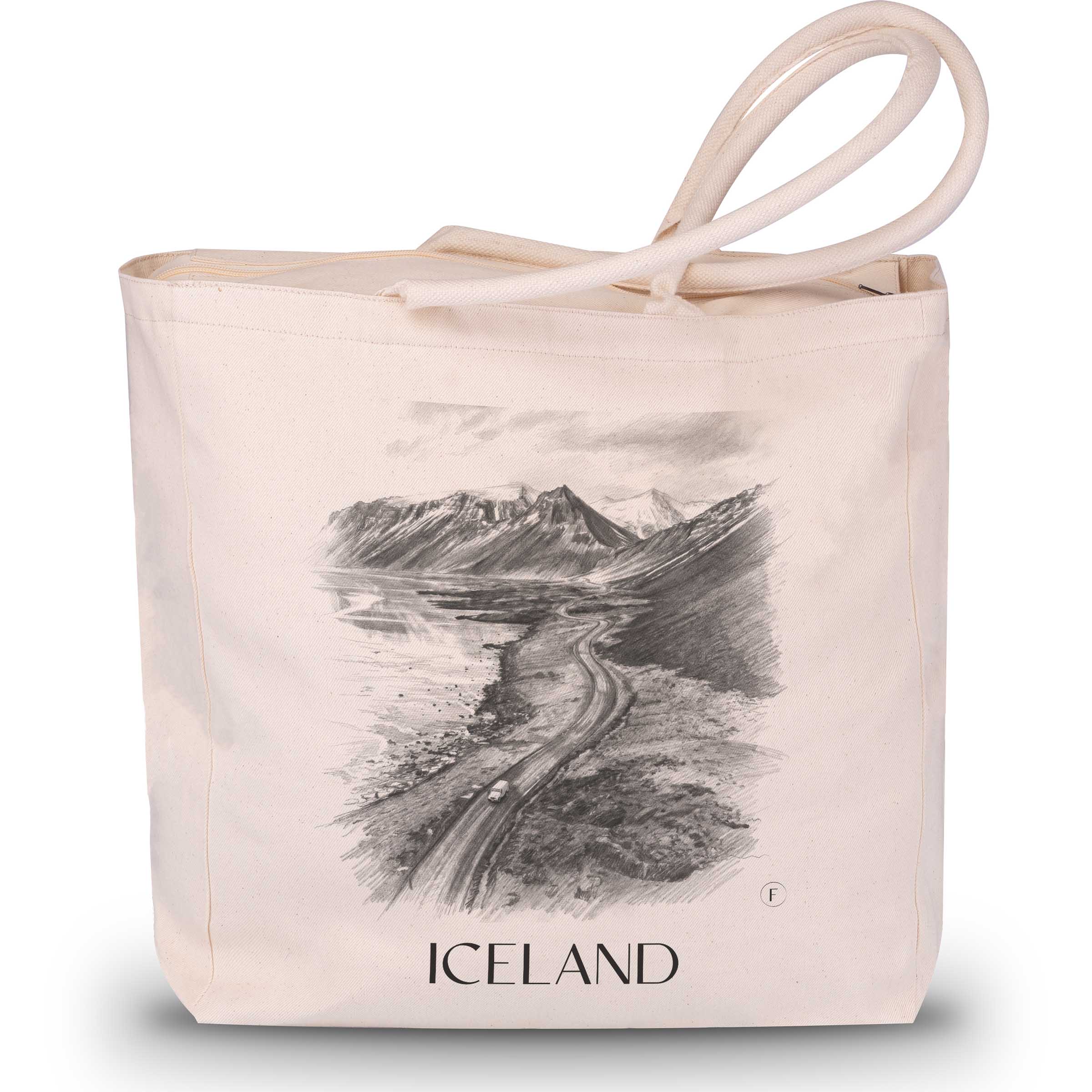 Island - Island Tote Bag - Einkaufstasche im Zeichnung Stil