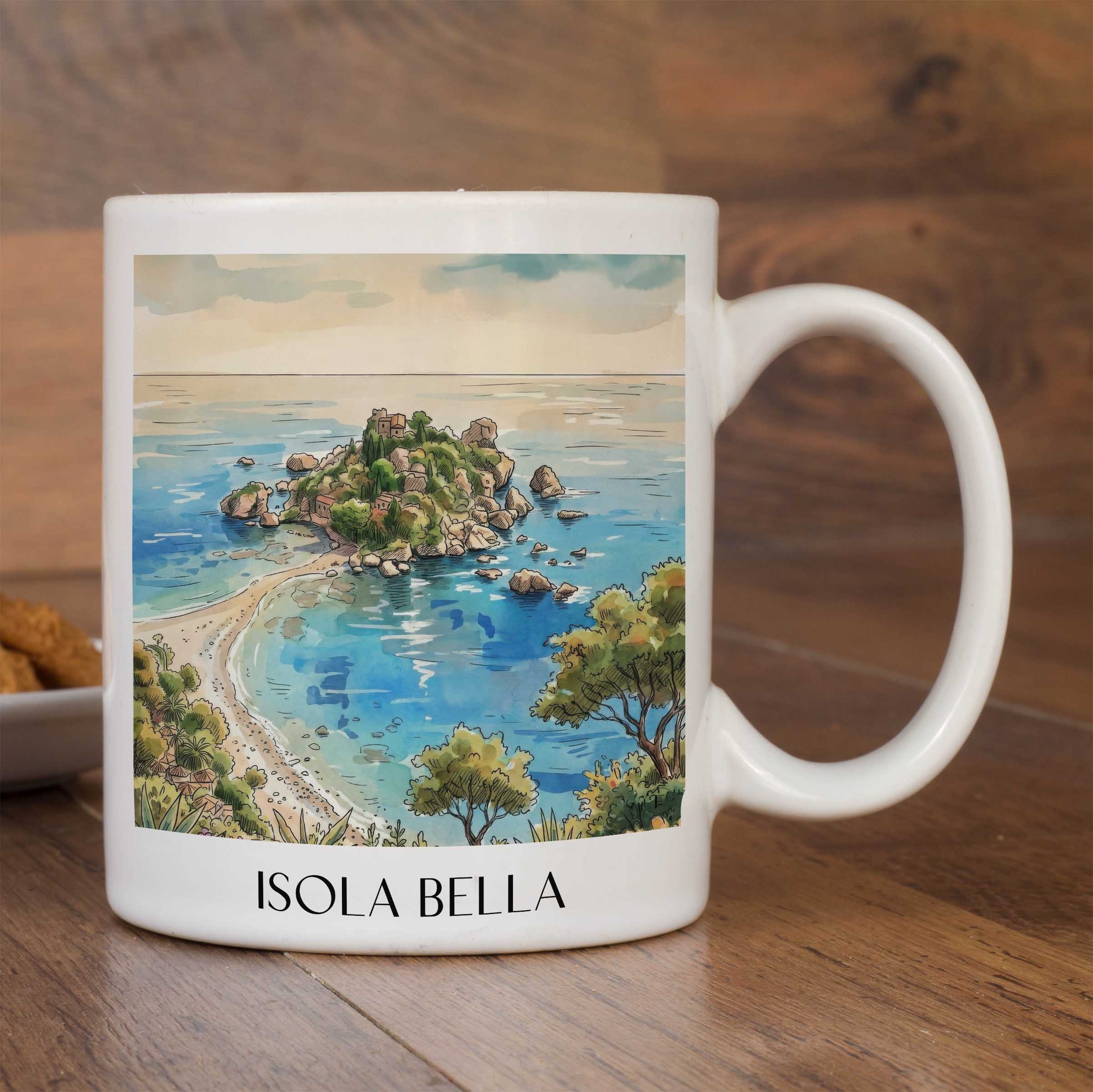 isola-bella-taormina-italien-kaffeebecher-aquarell