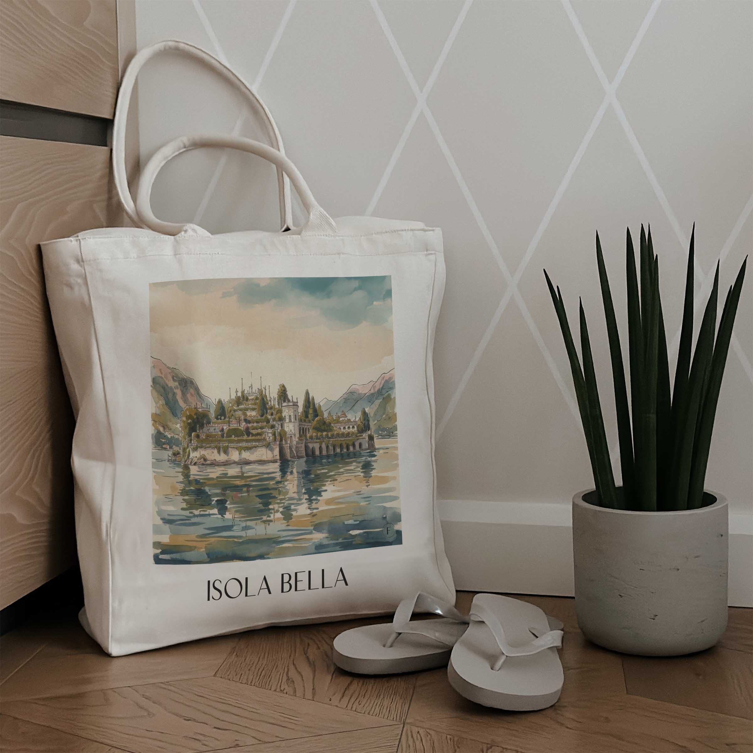 isola-bella-lago-maggiore-italien-einkaufstasche-aquarell