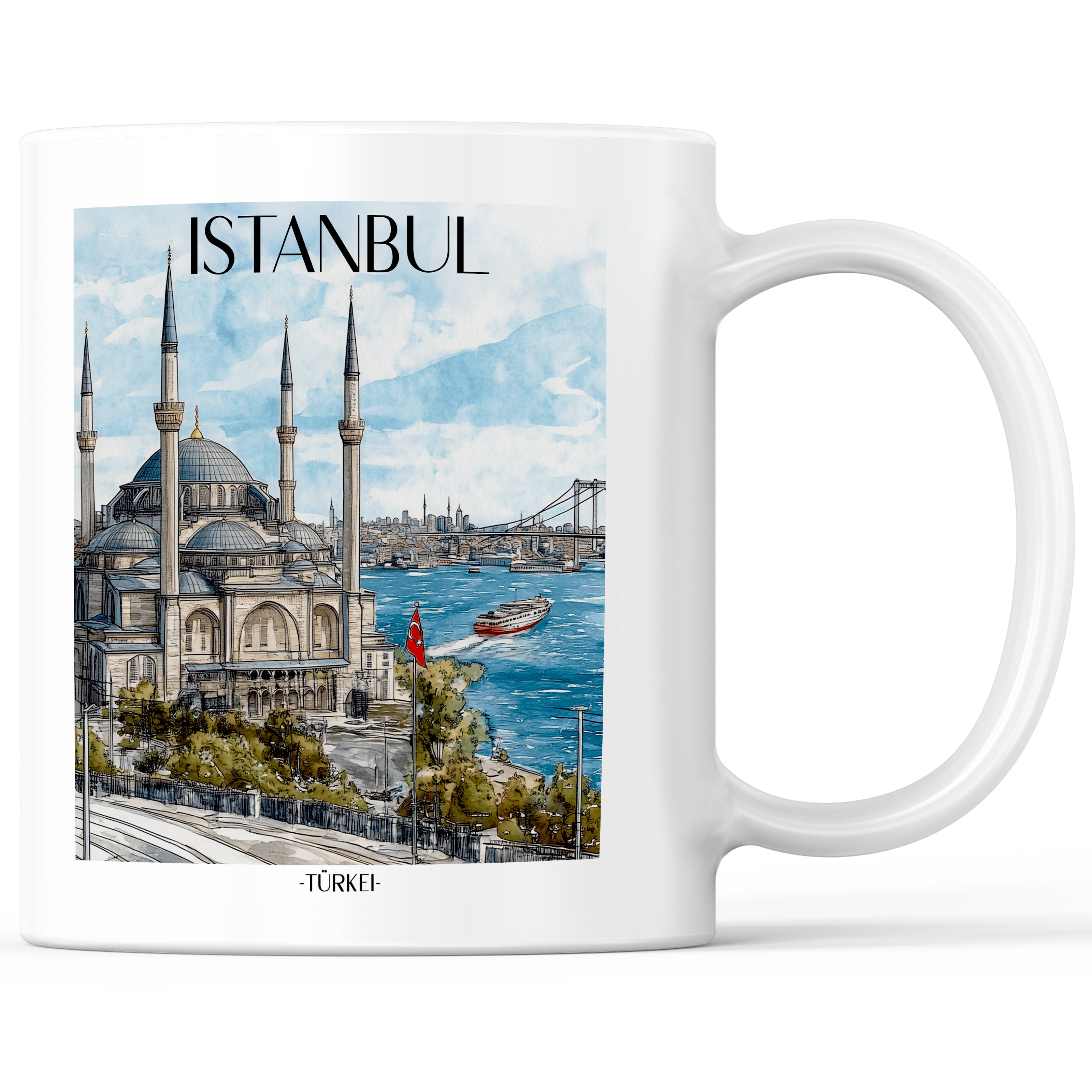istanbul-türkei-einkaufstasche-aquarell