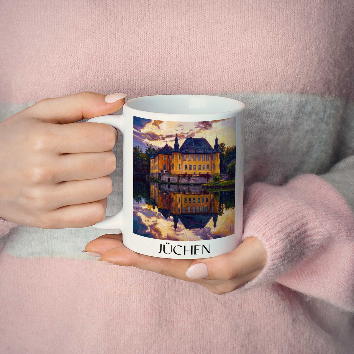 jüchen-niederrhein-deutschland-kaffeebecher-oil-painting-oelgemaelde