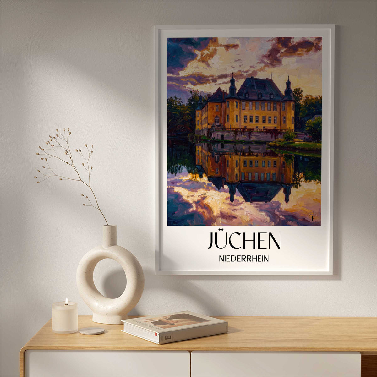 jüchen-niederrhein-deutschland-poster-oil-painting-oelgemaelde