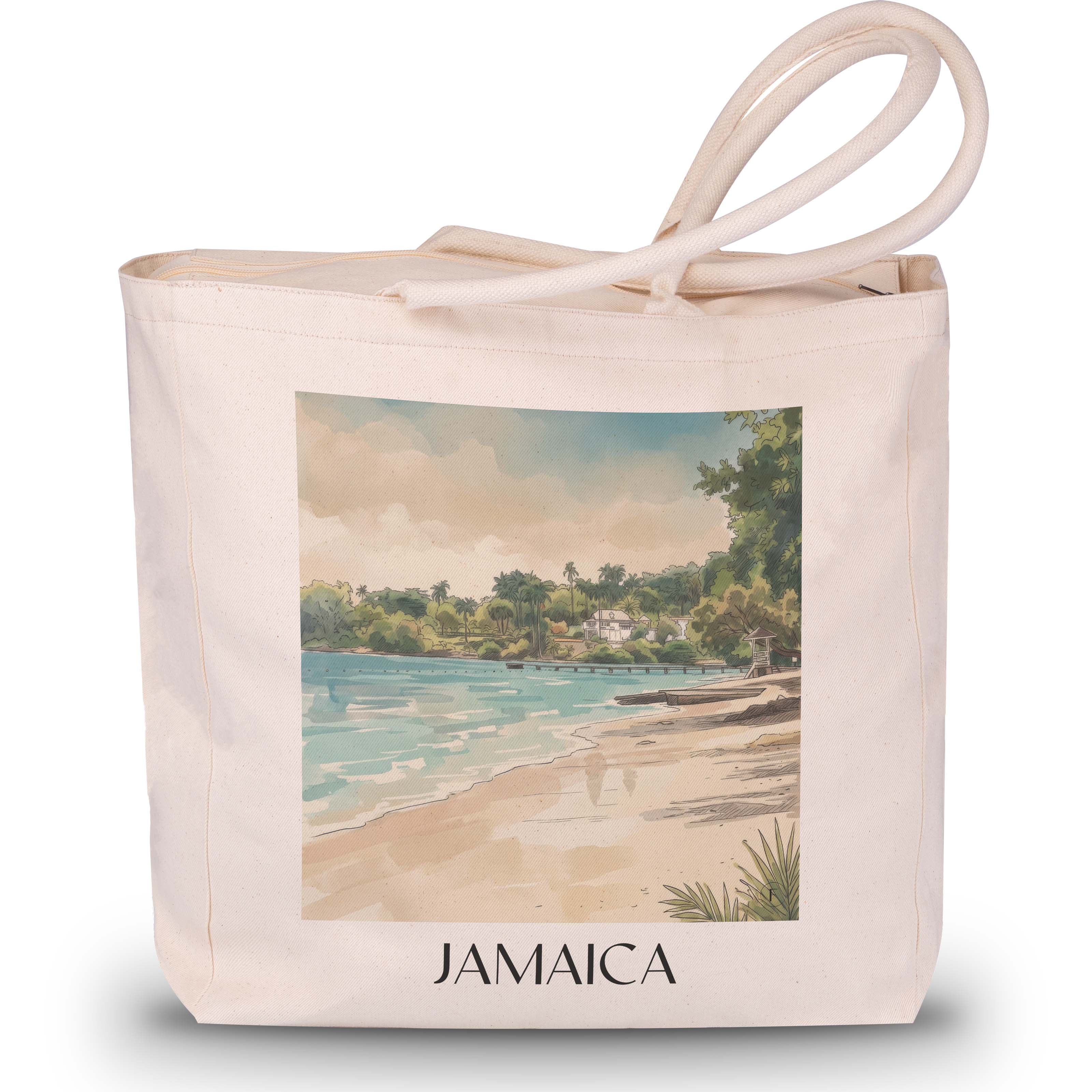 jamaica-jamaika-einkaufstasche-aquarell
