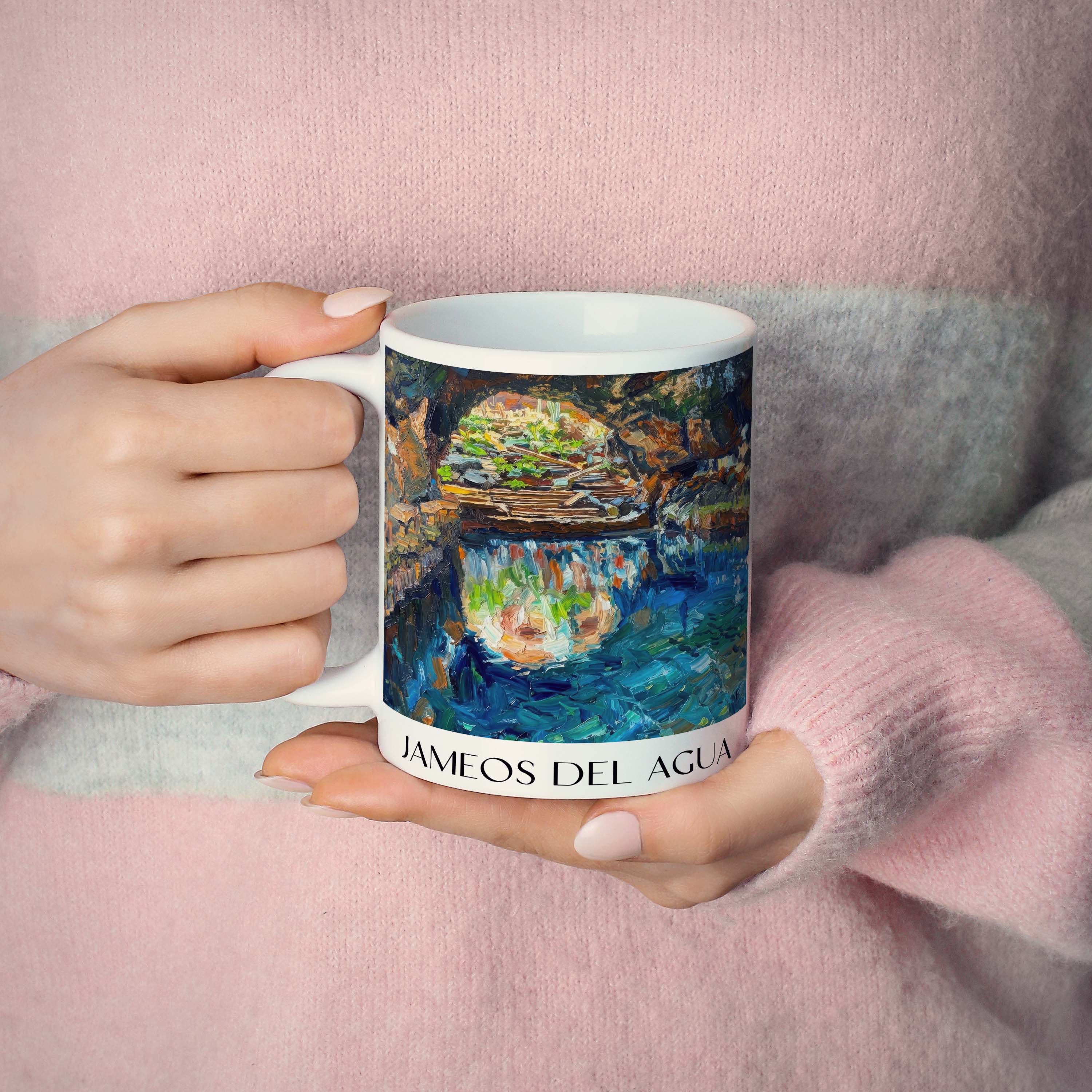 jameos-del-agua-lanzarote-spanien-kaffeebecher-oil-painting-oelgemaelde