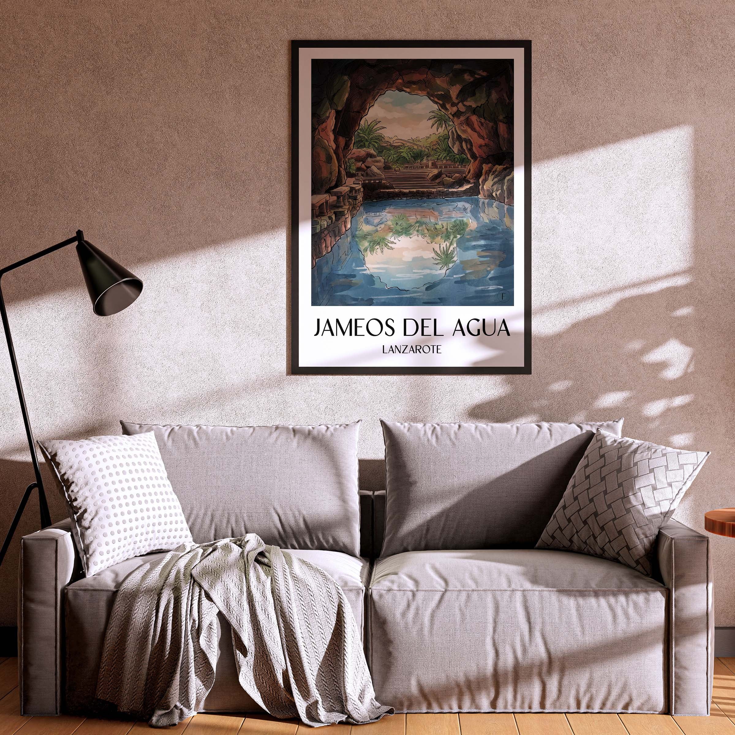 jameos-del-agua-lanzarote-spanien-poster-aquarell