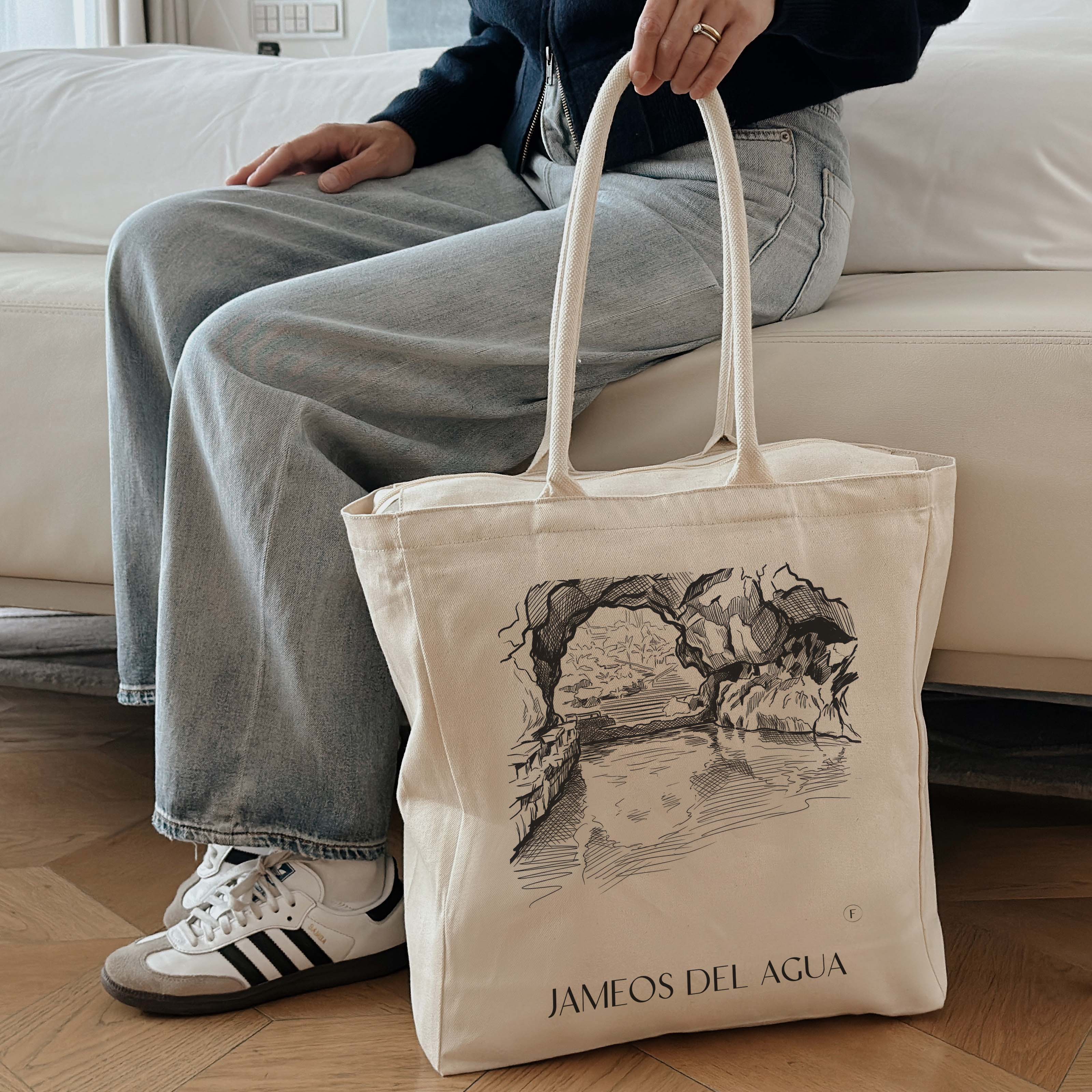 jameos-del-agua-lanzarote-spanien-einkaufstasche-skizze