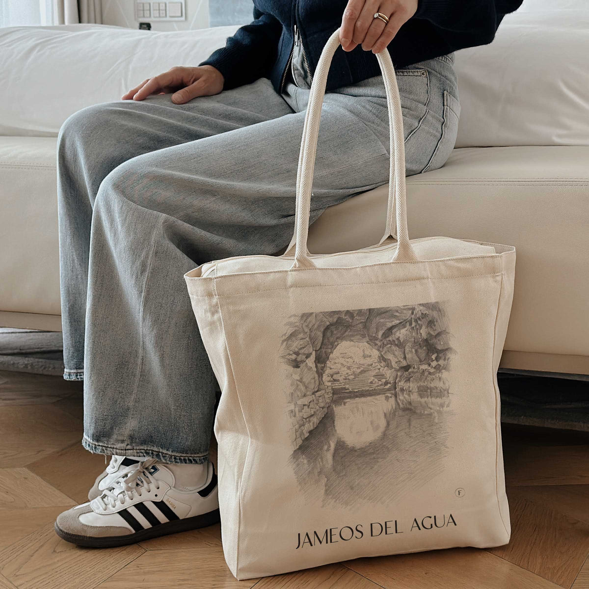 jameos-del-agua-lanzarote-spanien-einkaufstasche-bleistift-zeichnung-drawing