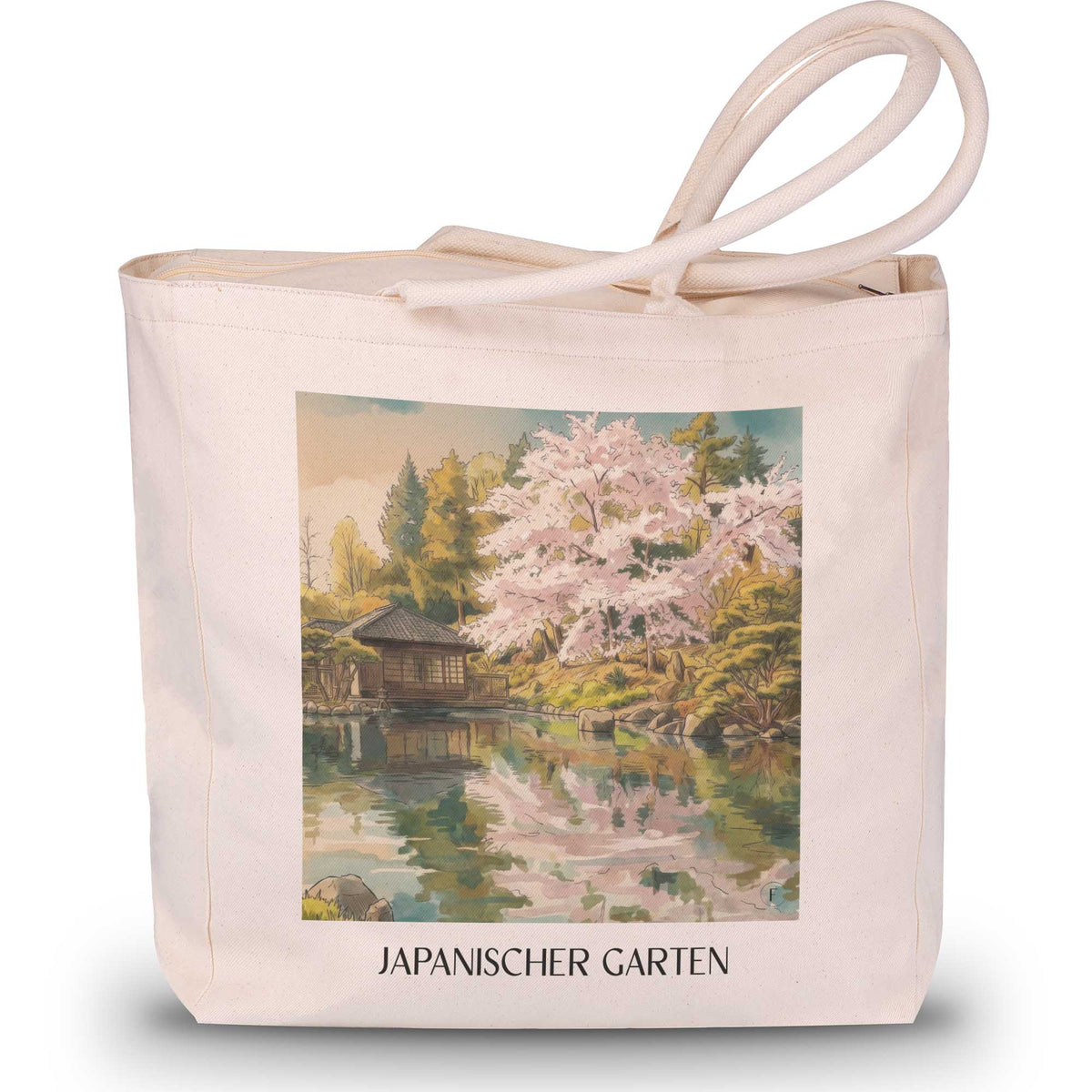 japanischer-garten-kaiserslautern-deutschland-einkaufstasche-aquarell
