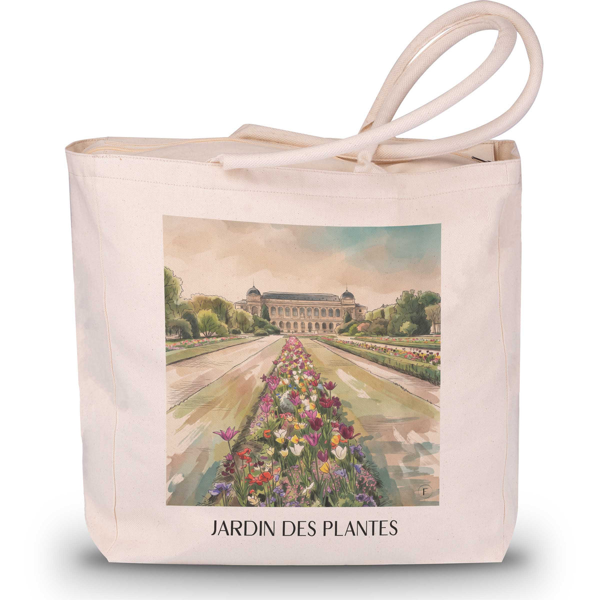 Jardin des Plantes Shopping Tasche - Paris - Frankreich Tote Bag - Einkaufstasche im Aquarell Stil - favplace