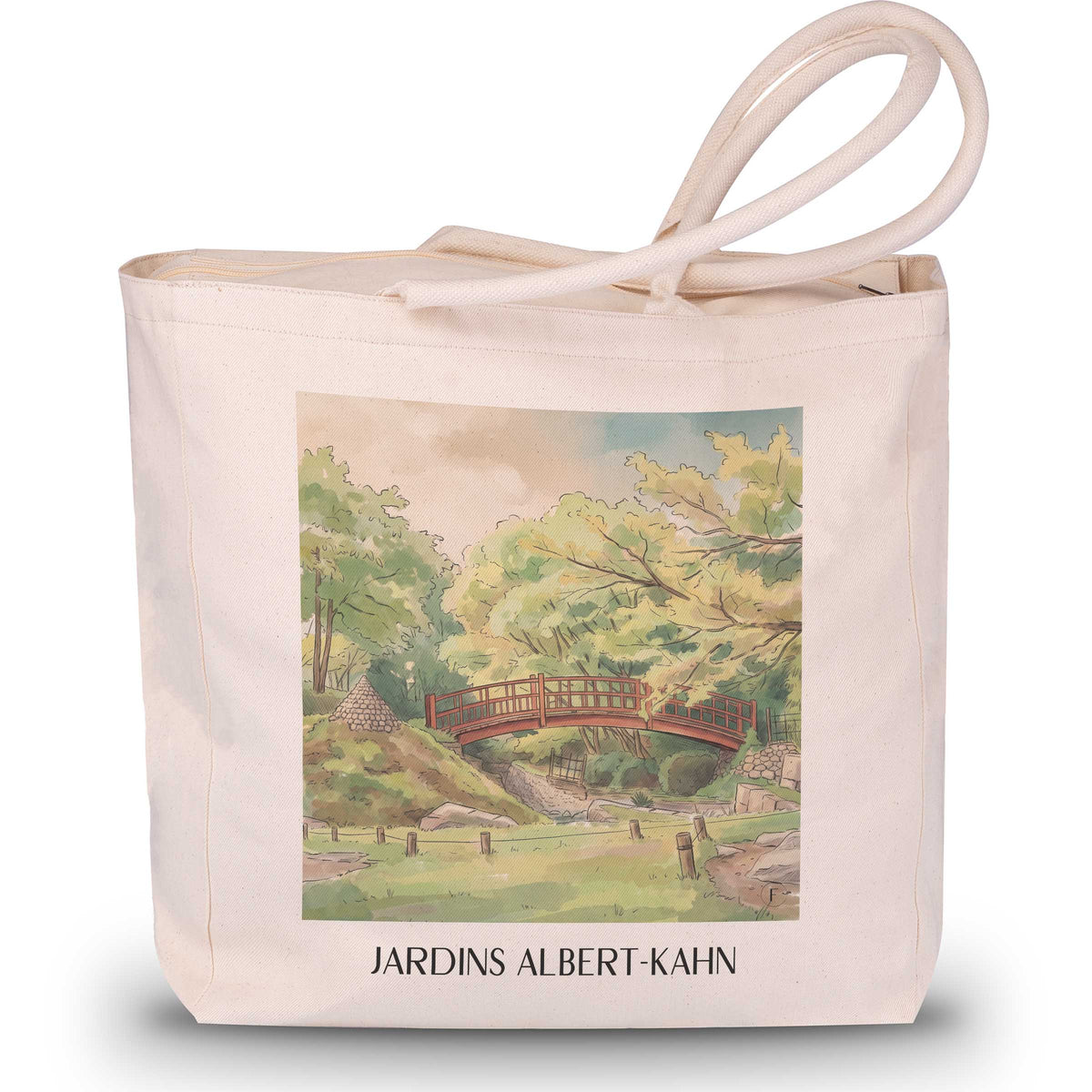 jardins-albert-kahn-boulogne-billancourt-frankreich-einkaufstasche-aquarell