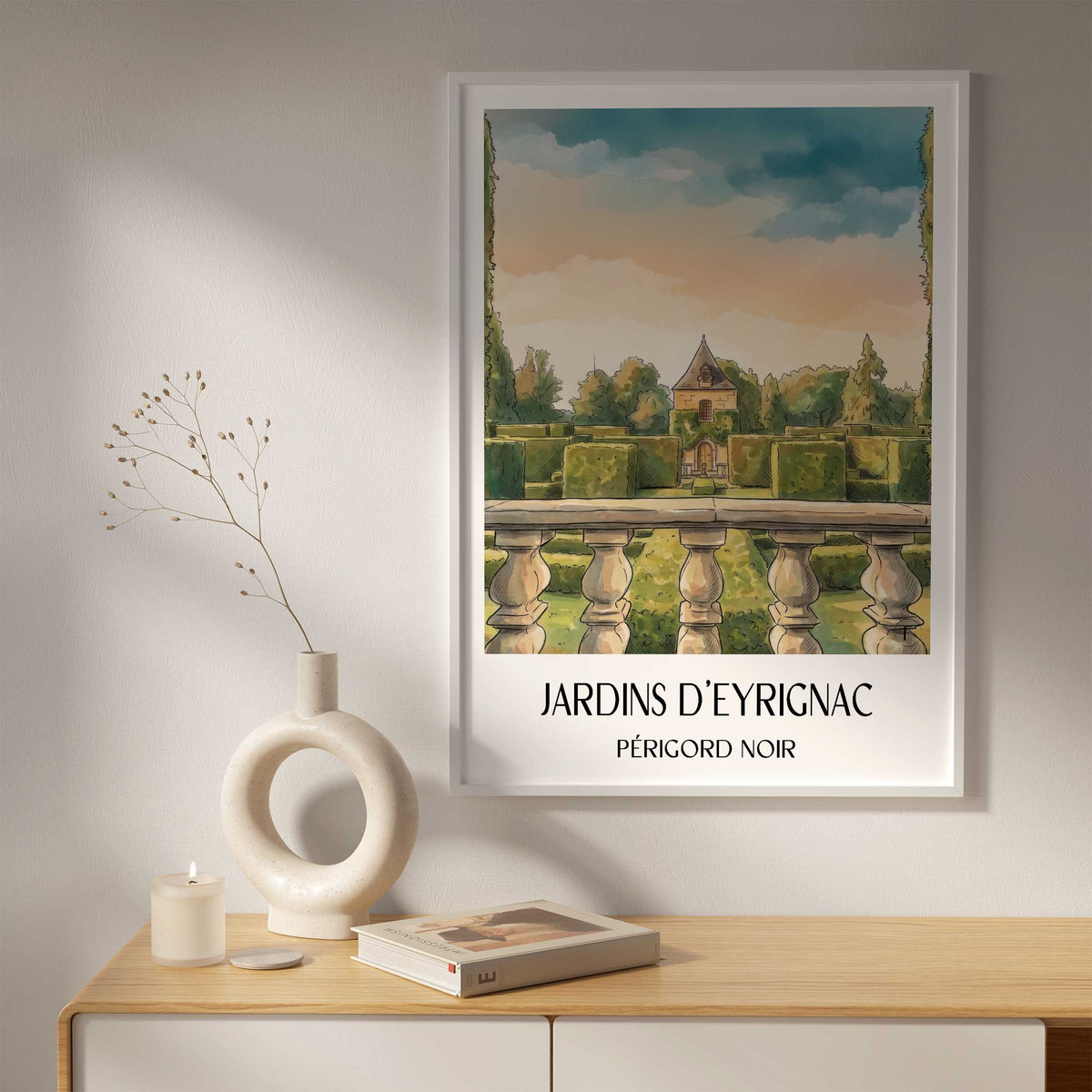 jardins-d'eyrignac-périgord-noir-frankreich-poster-aquarell