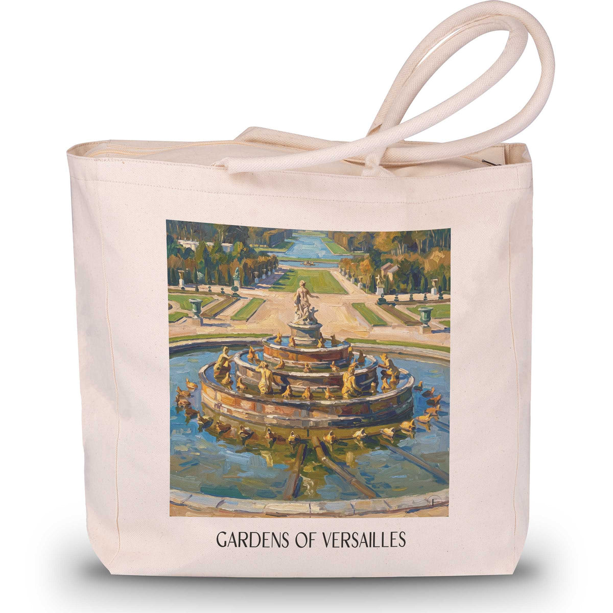 Jardins de Versailles Shopping Tasche - Yvelines - Frankreich Tote Bag - Einkaufstasche im Ölgemälde Stil