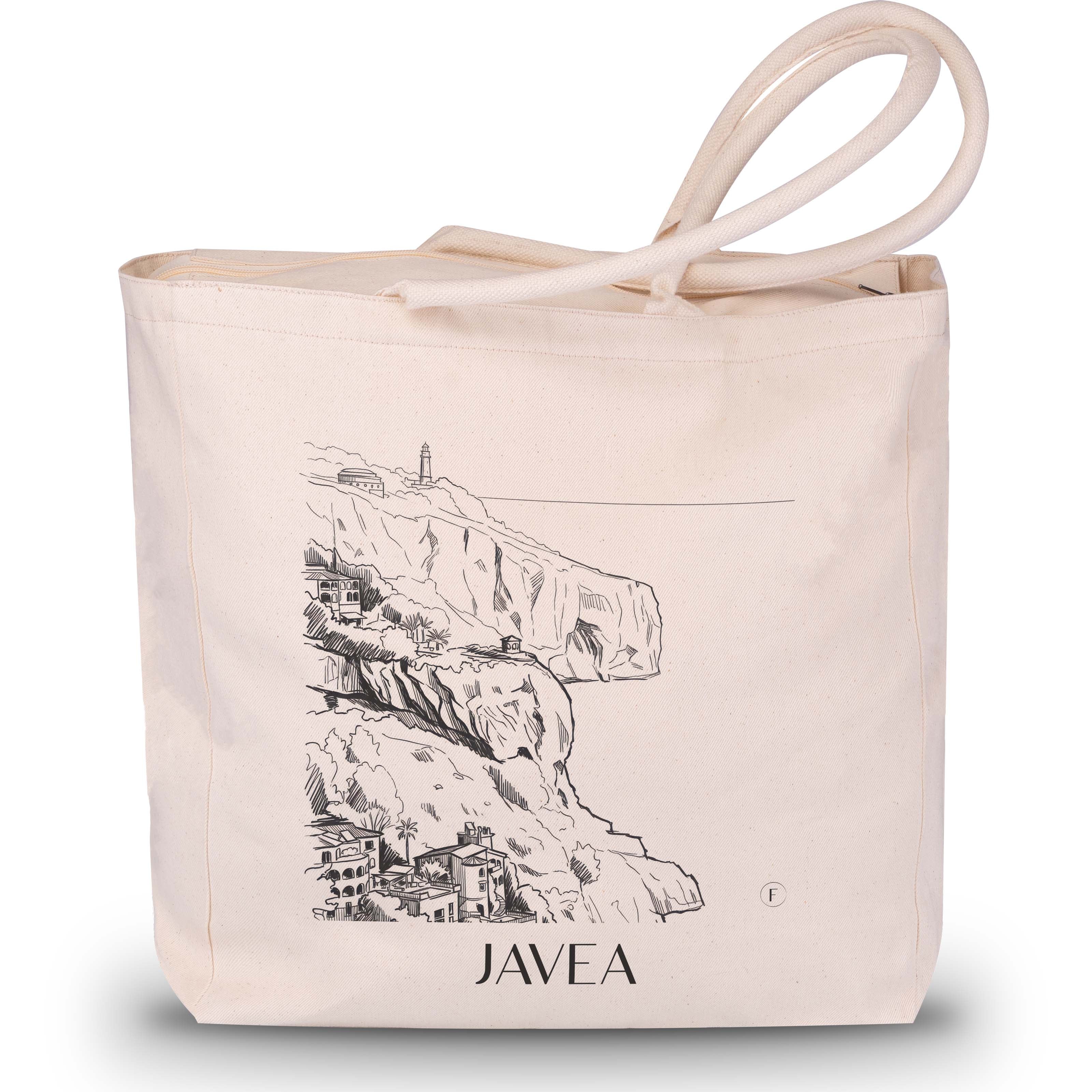 Javea Shopping Tasche - Spanien - Spanien Tote Bag - Einkaufstasche im Skizze Stil - favplace