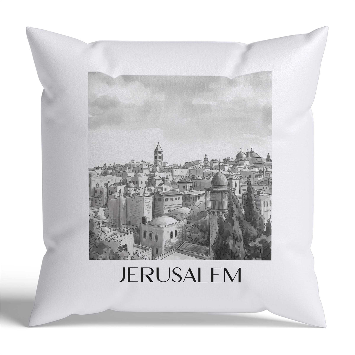 jerusalem-israel-israel-kissenbezug-aquarell-schwarz-weiss