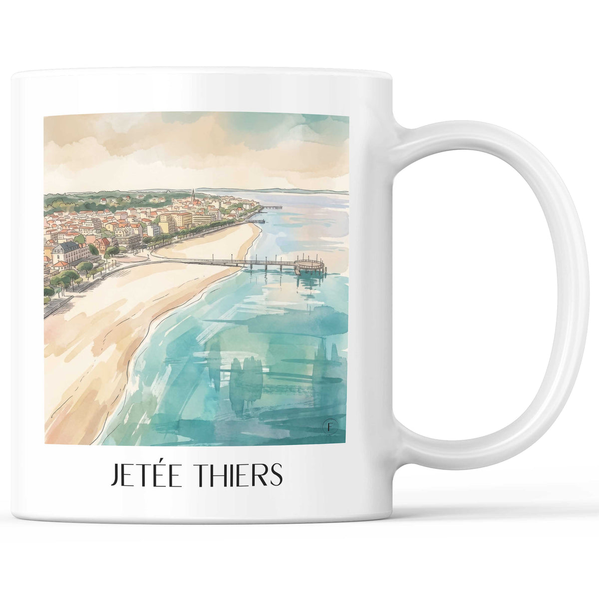 jetée-thiers-arcachon-frankreich-kaffeebecher-aquarell