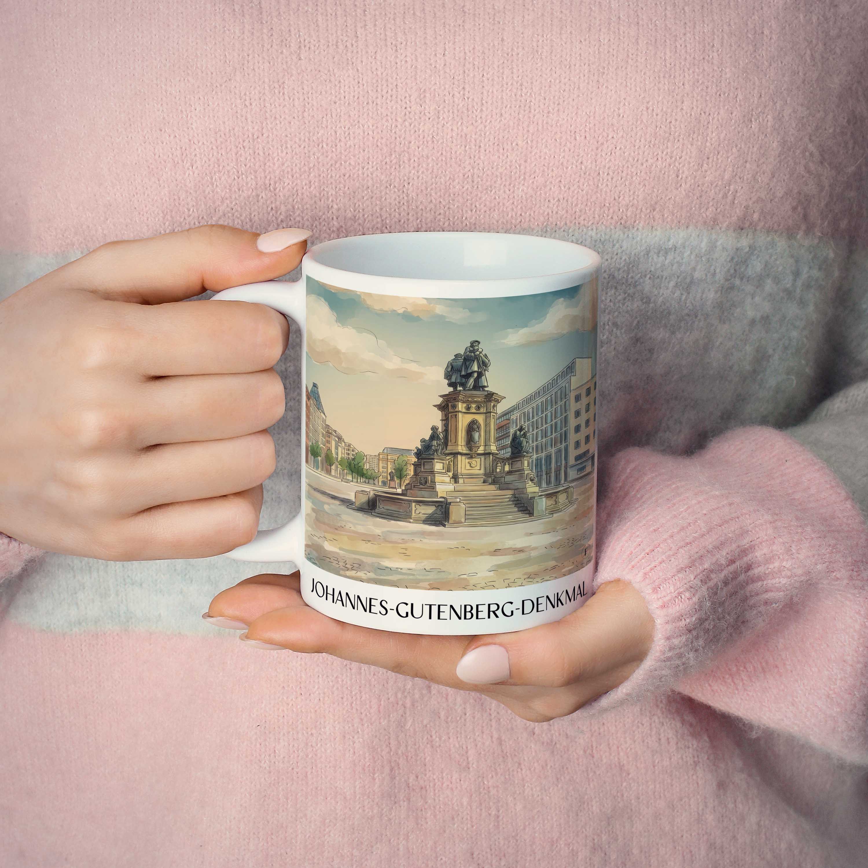 johannes-gutenberg-denkmal-frankfurt--deutschland-kaffeebecher-aquarell