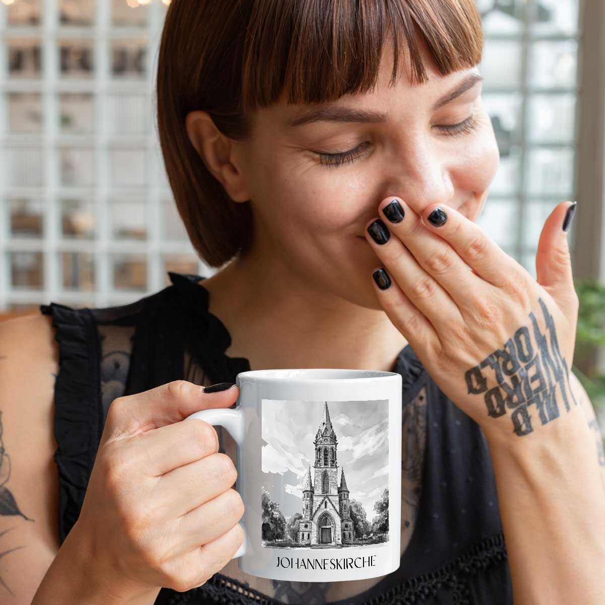 johanneskirche-darmstadt-deutschland-kaffeebecher-aquarell-schwarz-weiss