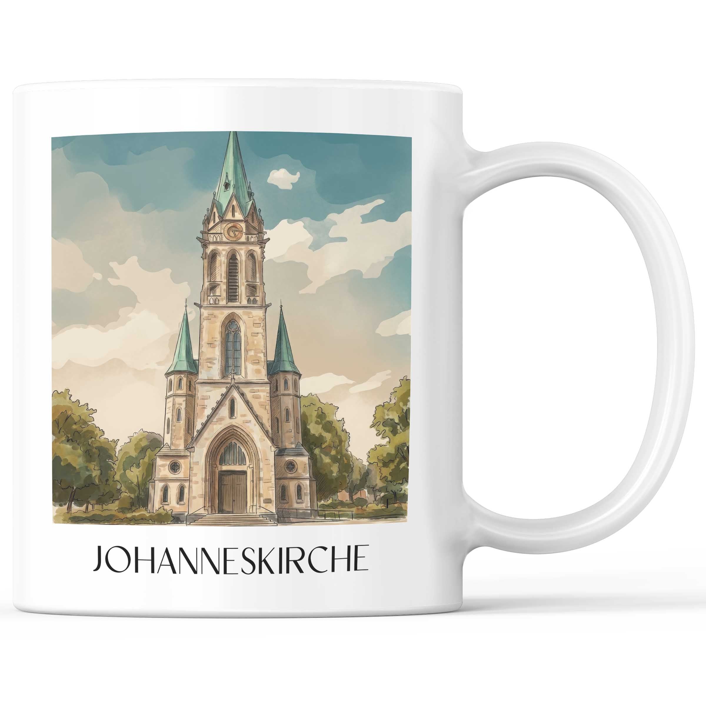johanneskirche-darmstadt-deutschland-kaffeebecher-aquarell