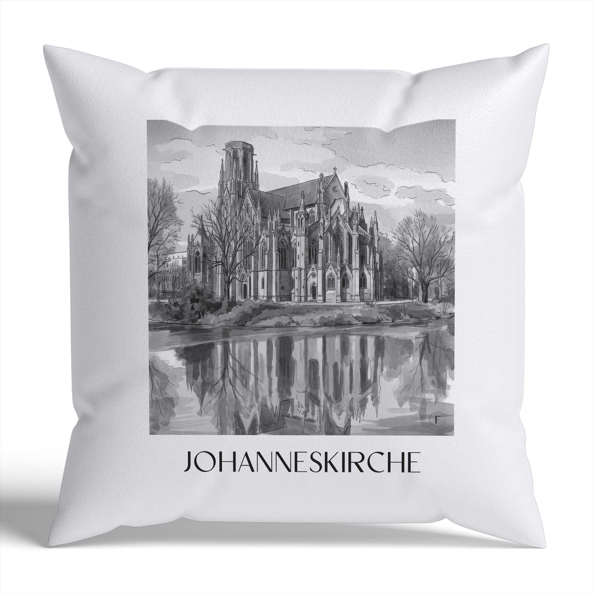 johanneskirche-stuttgart-deutschland-kissenbezug-aquarell-schwarz-weiss