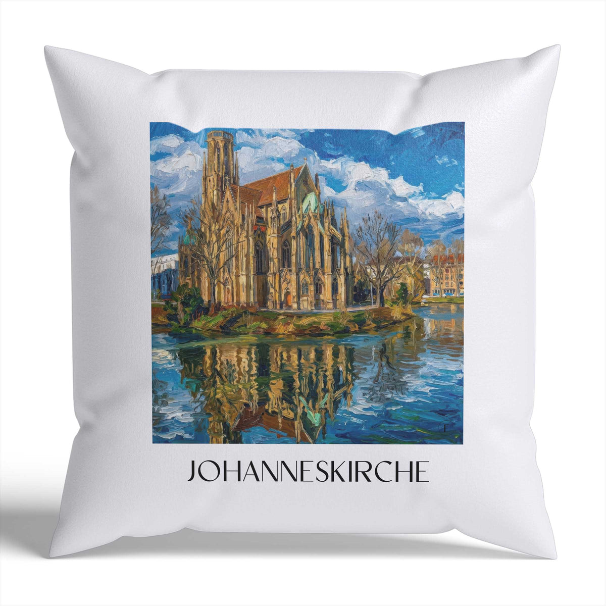 johanneskirche-stuttgart-deutschland-kissenbezug-oil-painting-oelgemaelde