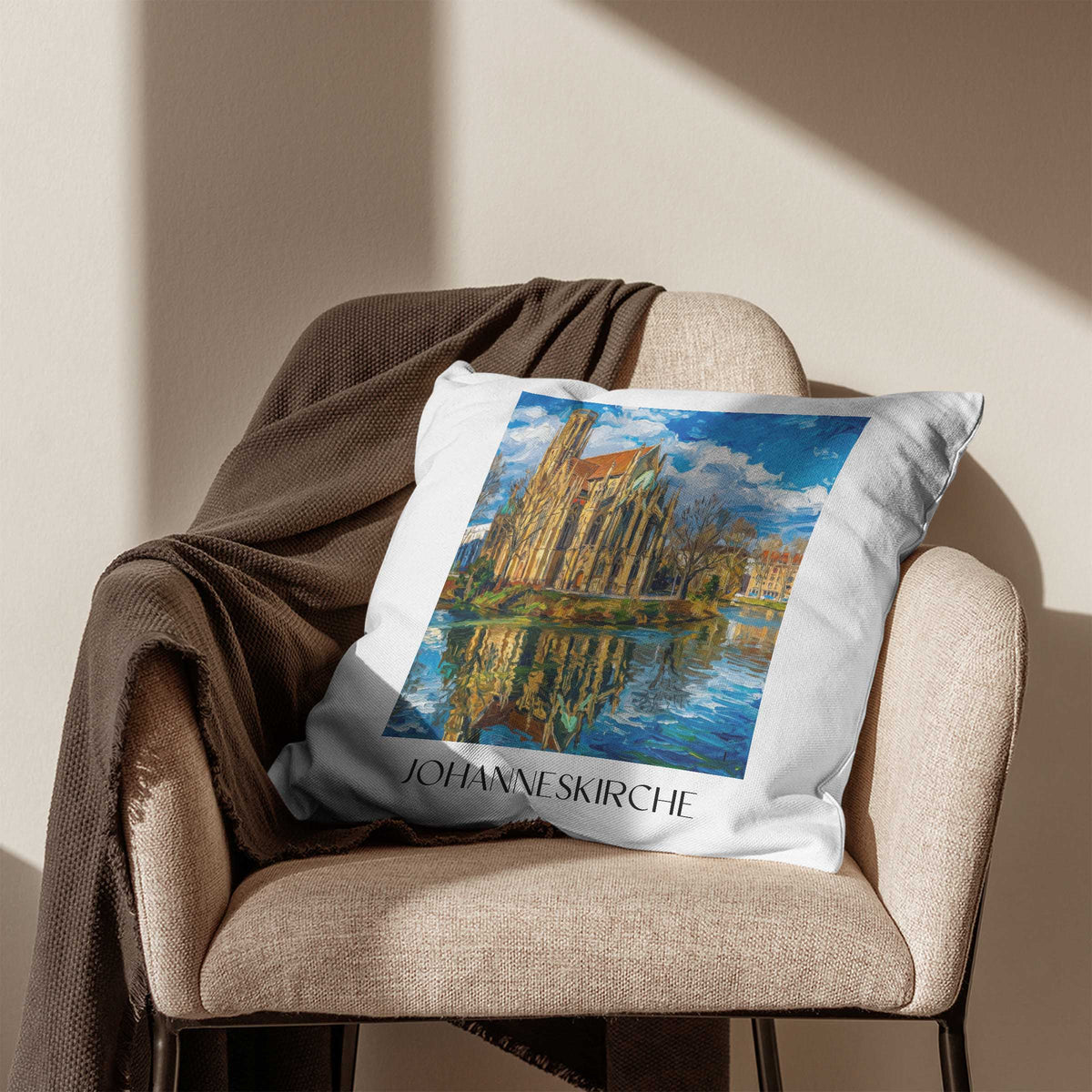 johanneskirche-stuttgart-deutschland-kissenbezug-oil-painting-oelgemaelde