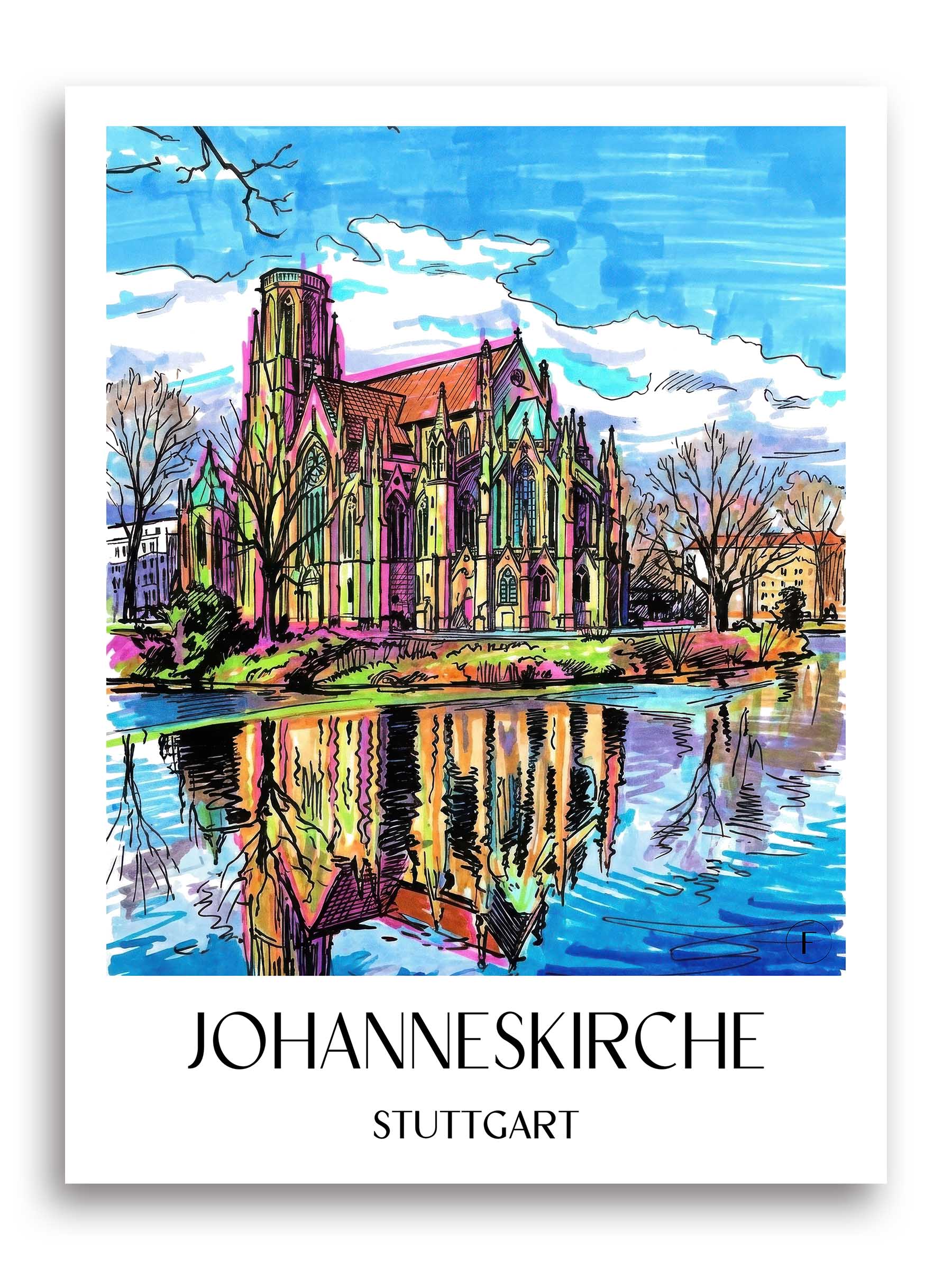 johanneskirche-stuttgart-deutschland-poster-graffiti