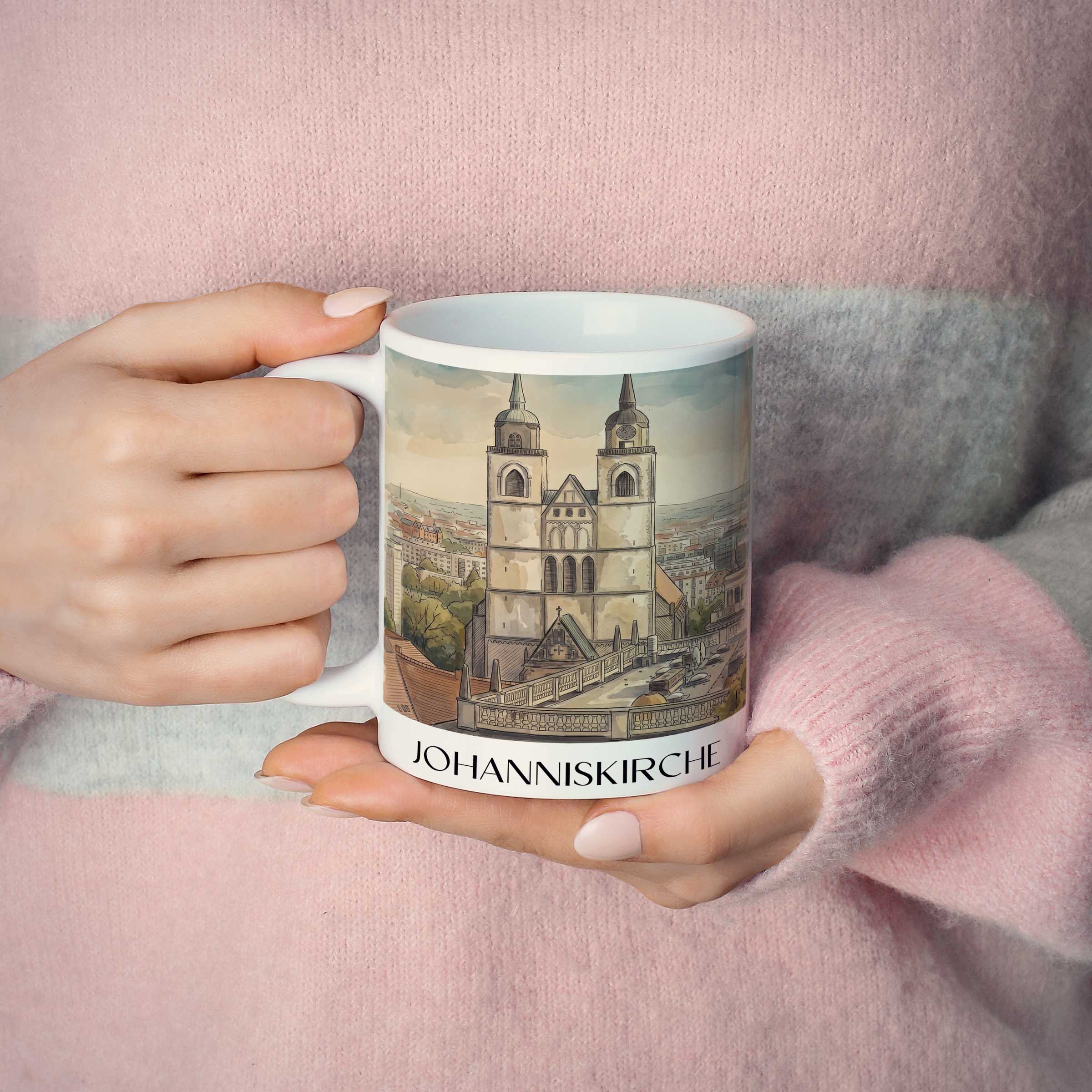 johanniskirche-magdeburg-deutschland-kaffeebecher-aquarell