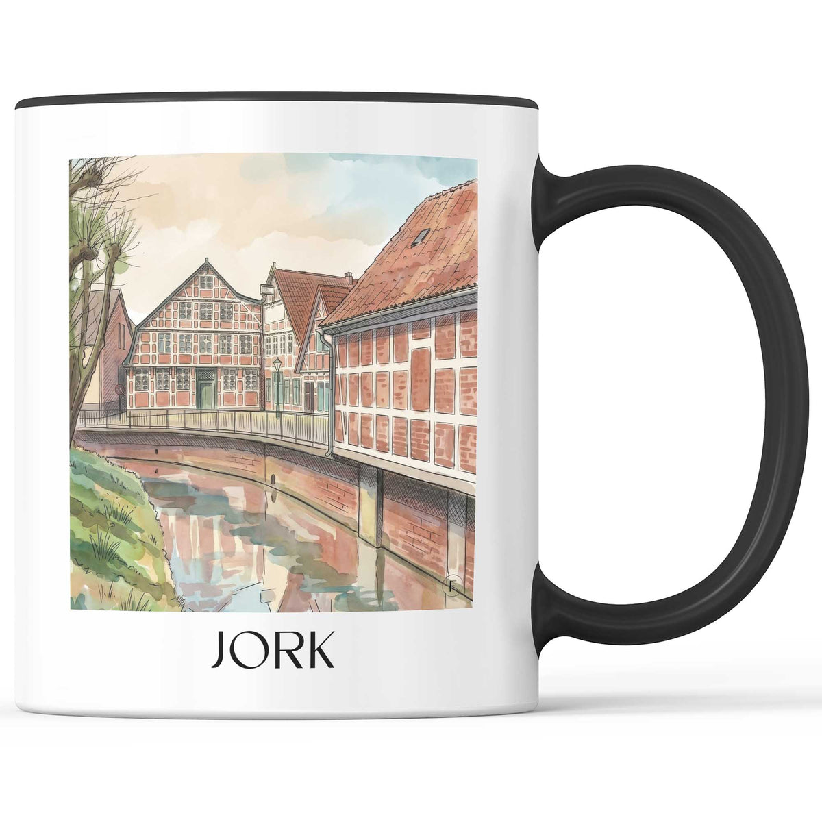 jork-niedersachsen-deutschland-kaffeebecher-aquarell