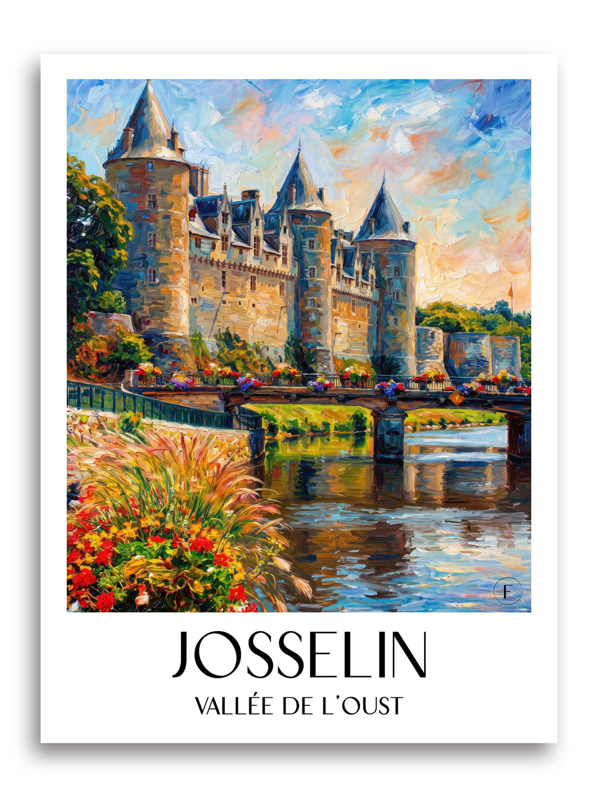 josselin-vallée-de-l'oust-frankreich-poster-oil-painting-oelgemaelde
